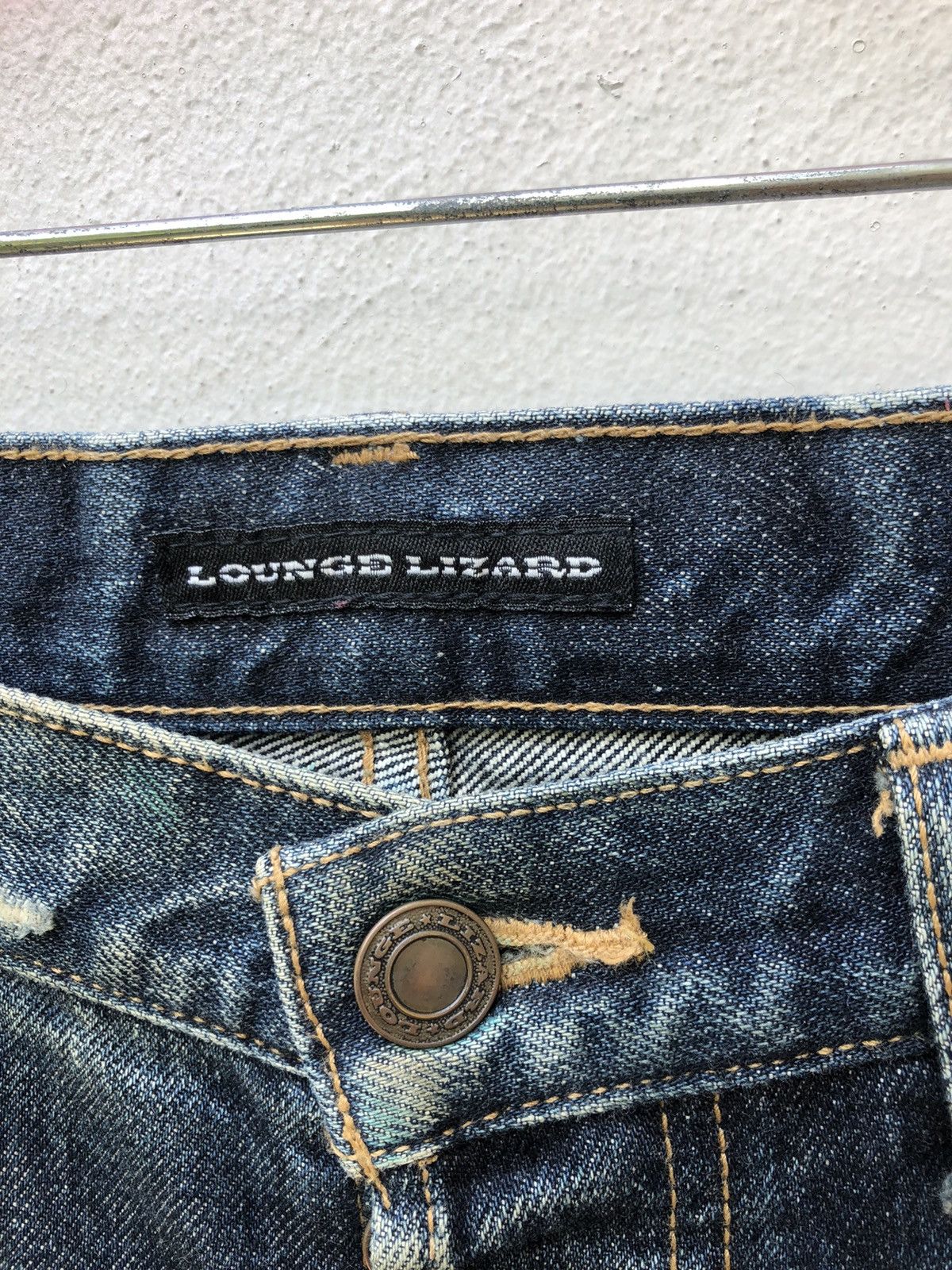 Lounge Lizard Rips Distressed Damaged Denim Jeans Size US 30 / EU 46 - 8 Thumbnail