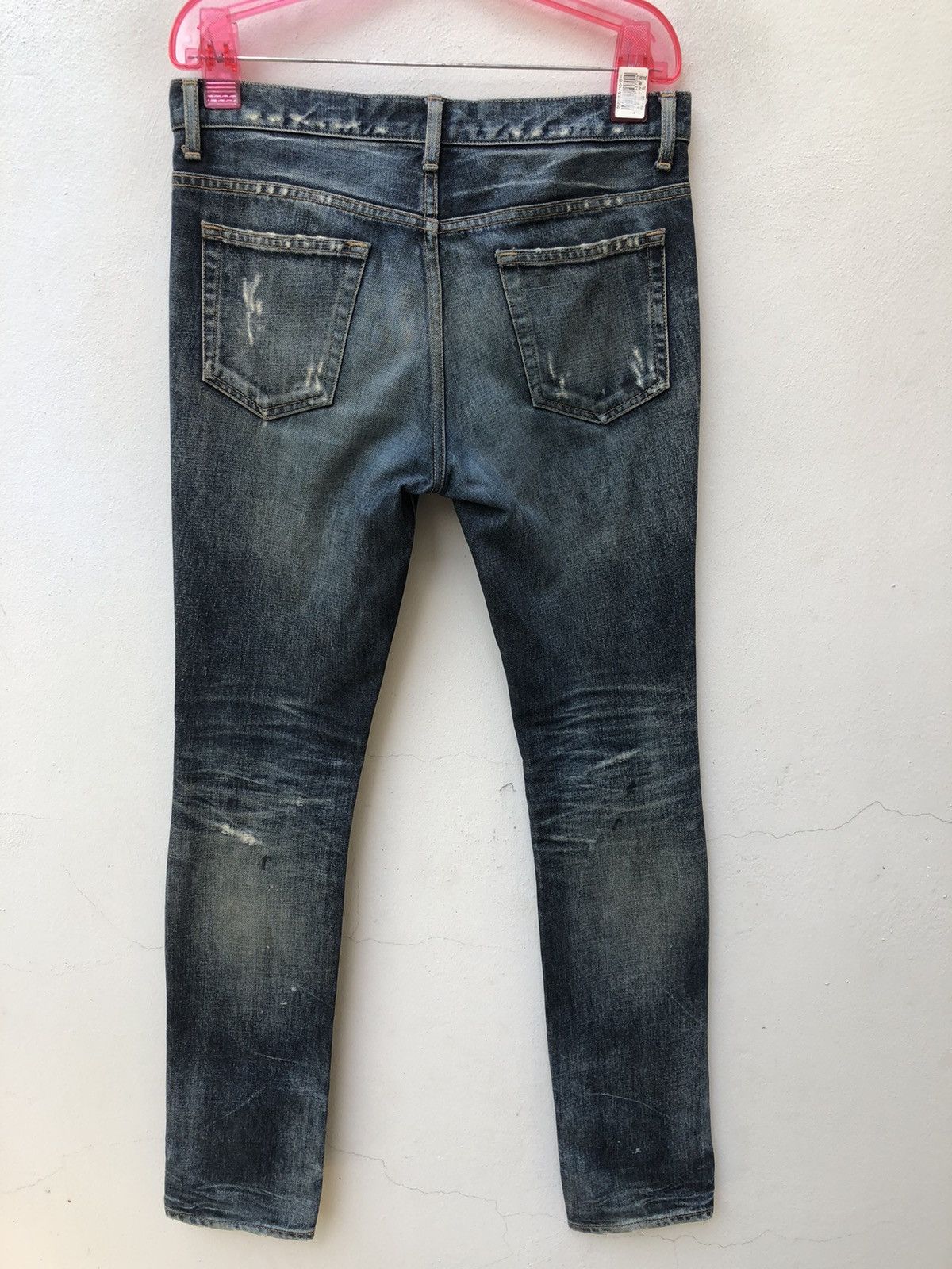 Lounge Lizard Rips Distressed Damaged Denim Jeans Size US 30 / EU 46 - 15 Thumbnail