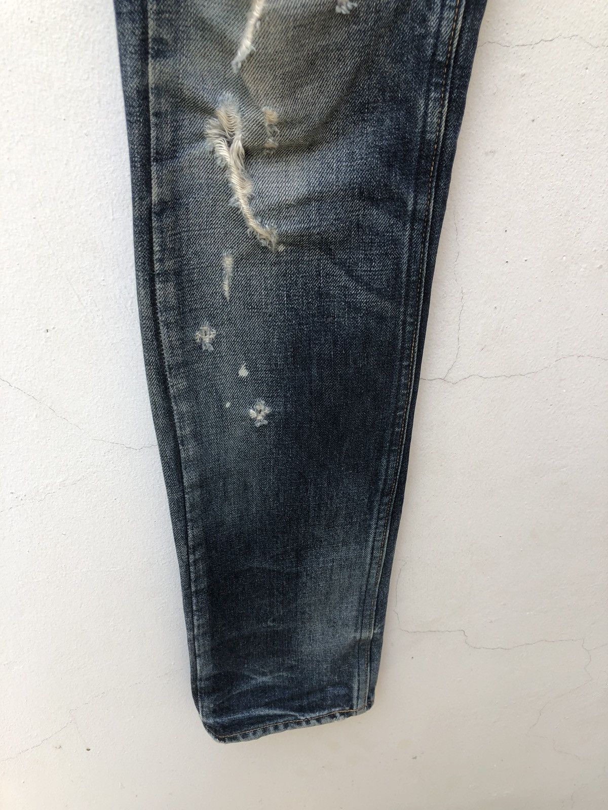 Lounge Lizard Rips Distressed Damaged Denim Jeans Size US 30 / EU 46 - 11 Thumbnail