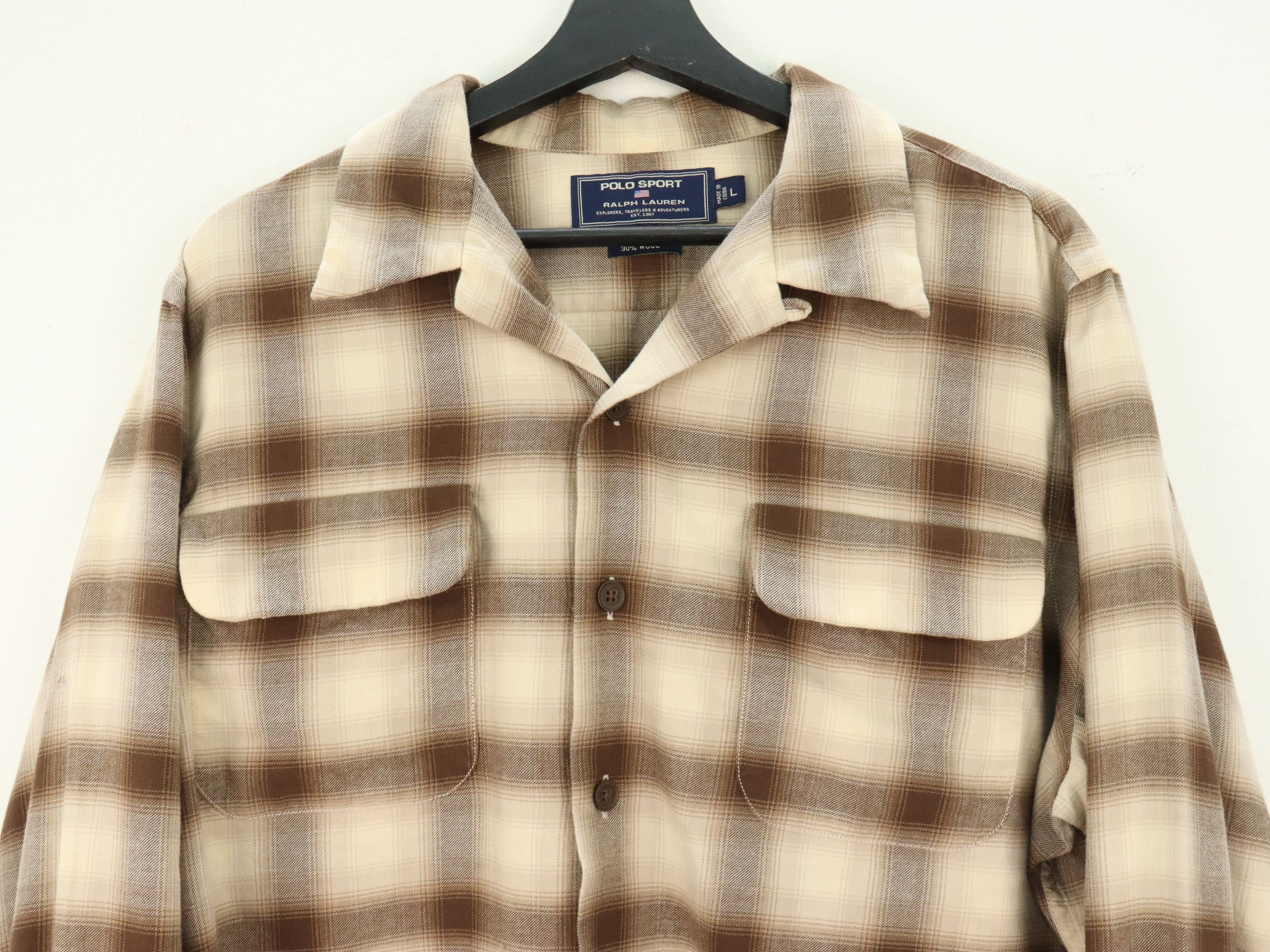 Polo Ralph Lauren Polo Sport RL Shadow Plaid Rockabilly Longsleeve Shirt Size US L / EU 52-54 / 3 - 3 Thumbnail