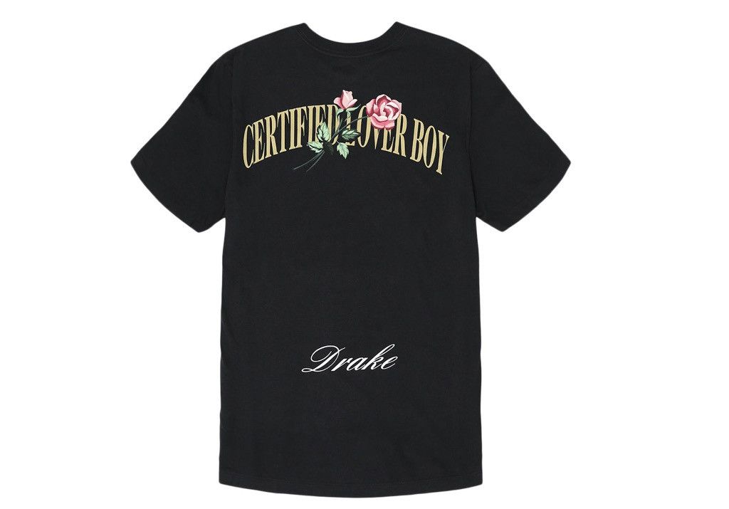 Drake × Nike × Vintage NIKE x Drake Certified Lover Boy CLB ROSE T-SHIRT BLACK Size US S / EU 44-46 / 1 - 2 Thumbnail