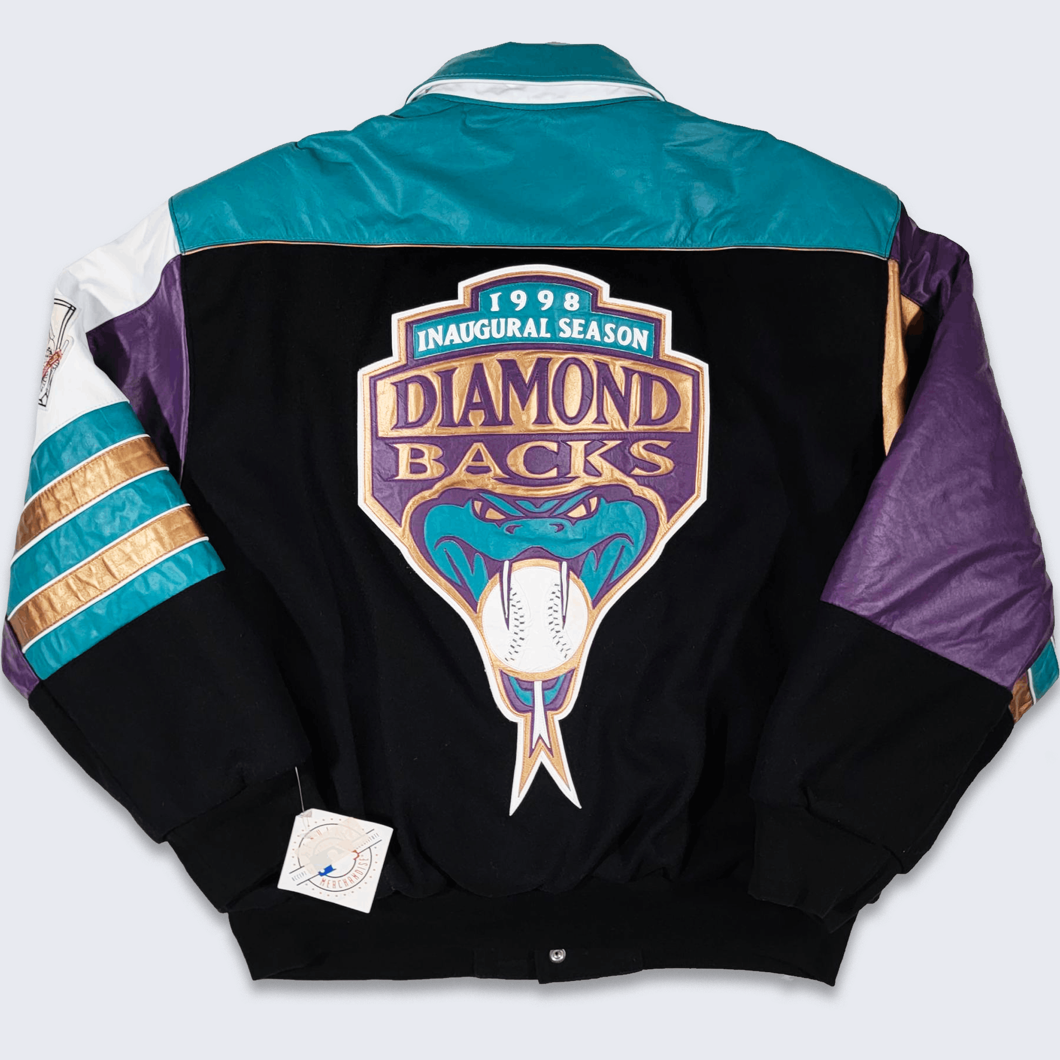 Pre-owned Jeff Hamilton X Mlb Arizona Diamondbacks Vintage 90's Jeff Hamilton Jacket In Purple