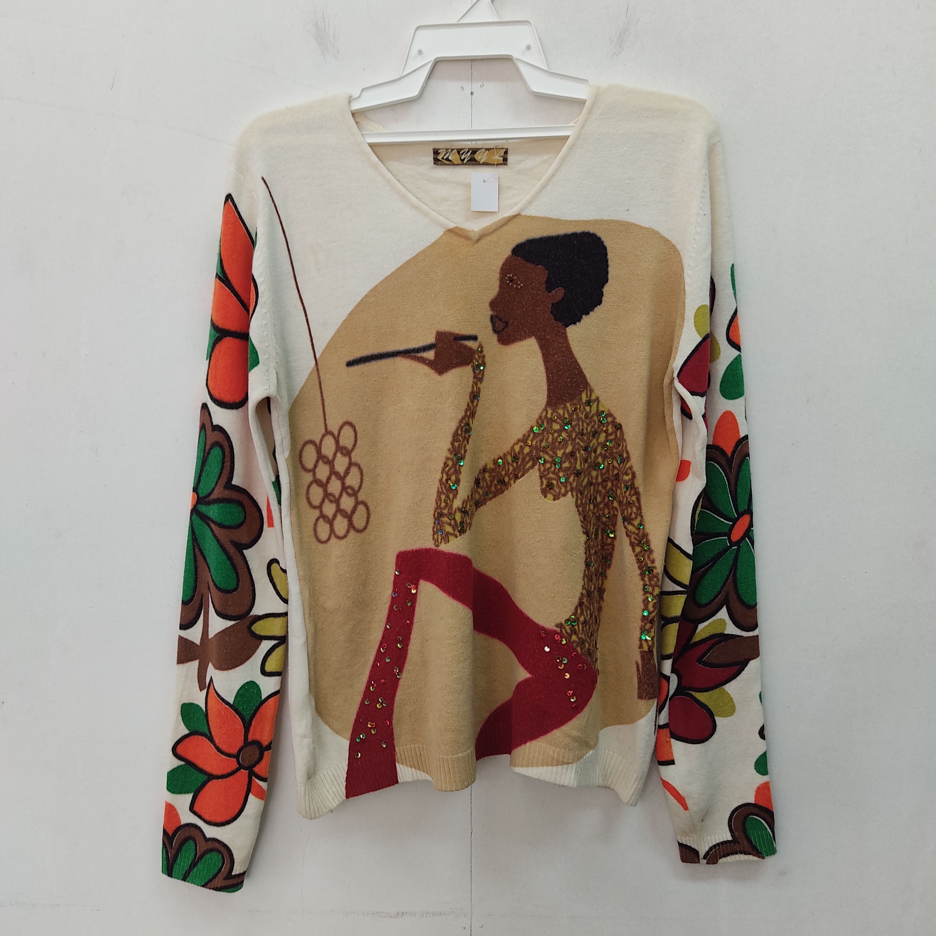 Other Myyl Ladies With Stick Printed Long Sleeve Knitwear Size S / US 4 / IT 40 - 1 Thumbnail