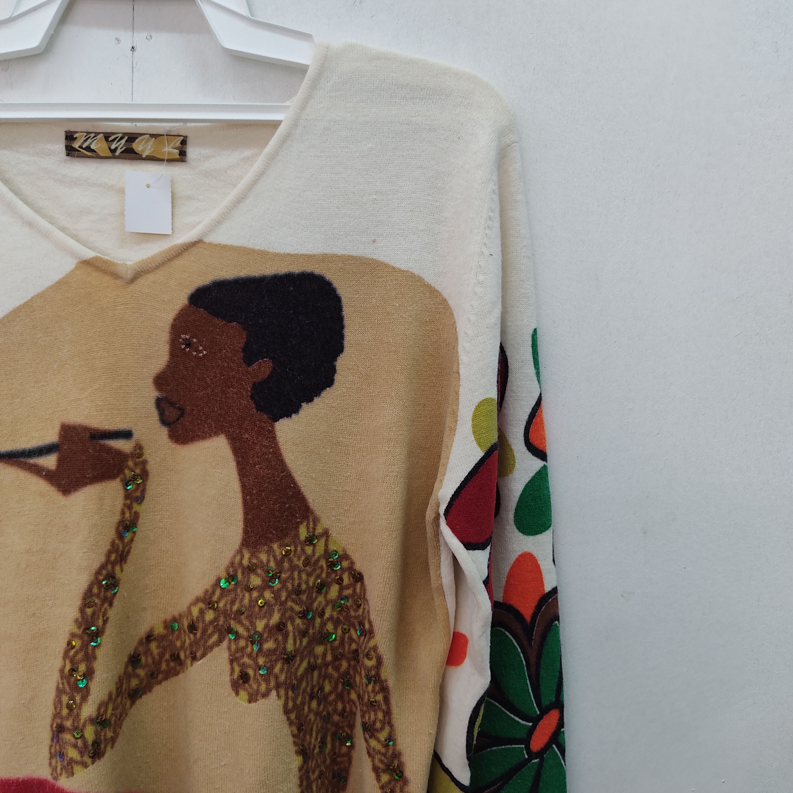 Other Myyl Ladies With Stick Printed Long Sleeve Knitwear Size S / US 4 / IT 40 - 7 Thumbnail