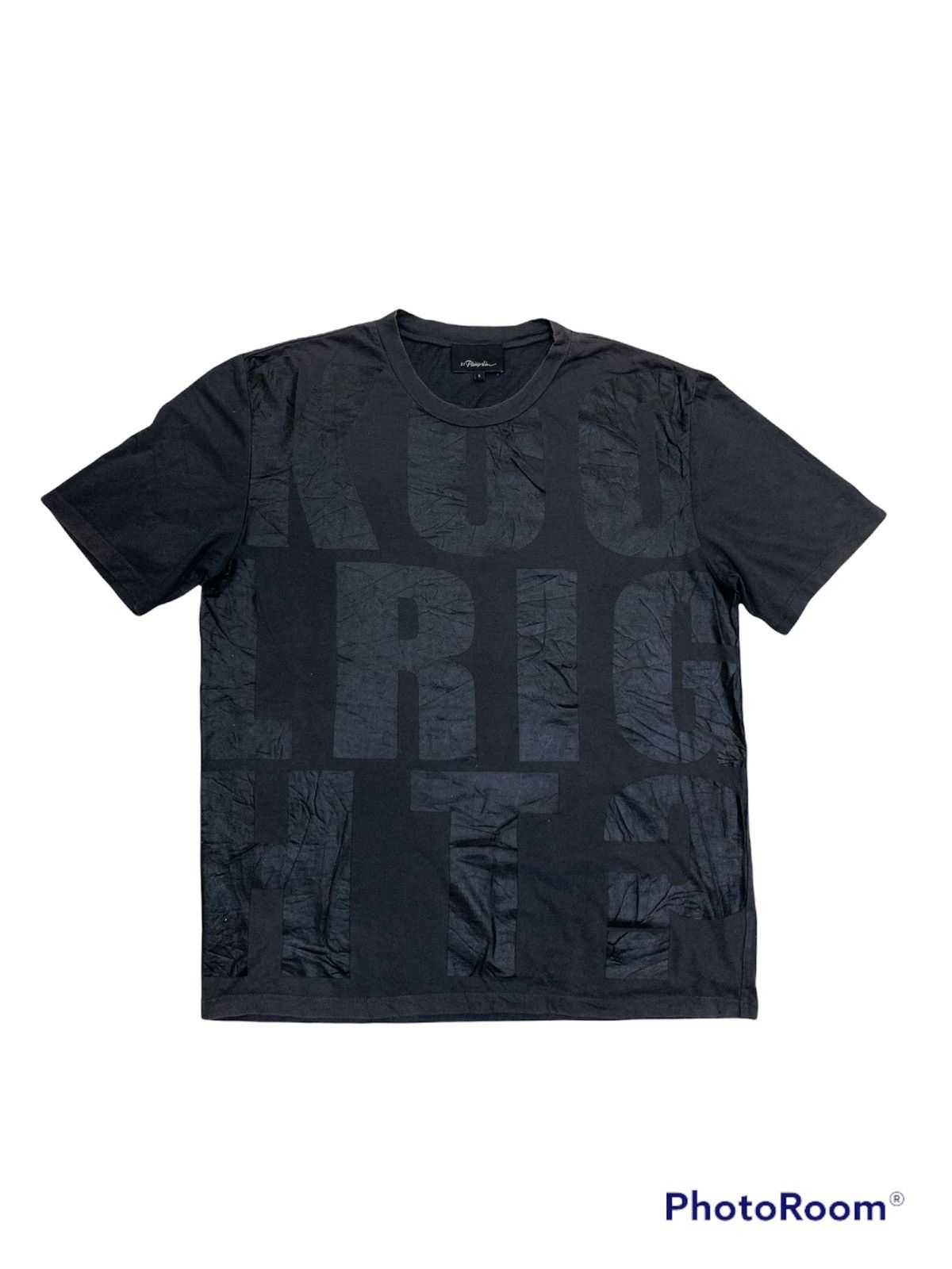 3.1 Phillip Lim BIG PRINT SPELLOUT SHIRT SUND FADED Size US S / EU 44-46 / 1 - 1 Thumbnail