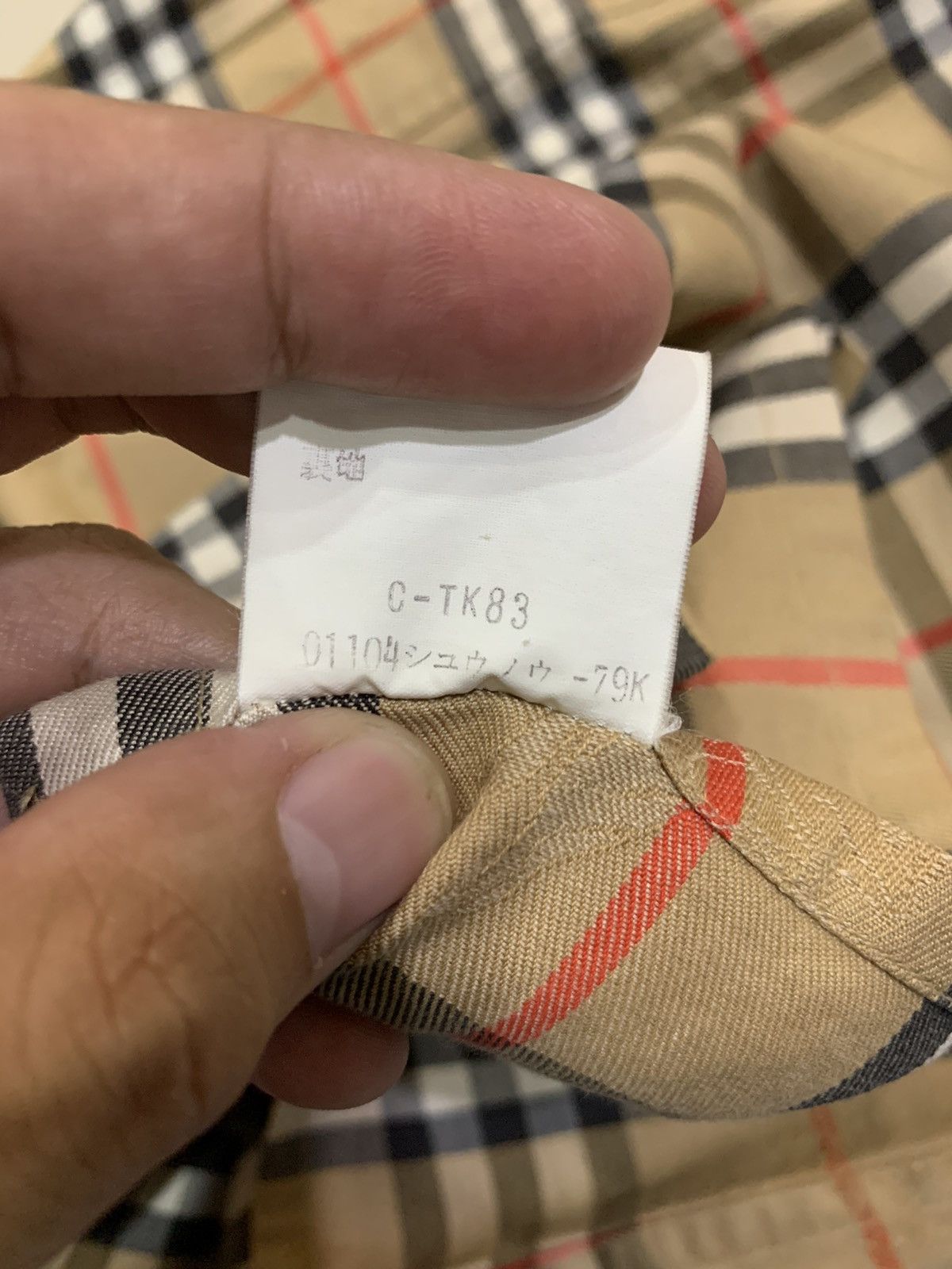 Burberry × Vintage VTG NOVA CHECK EMBOSSED LOGO SHIRT Size US XS / EU 42 / 0 - 7 Thumbnail