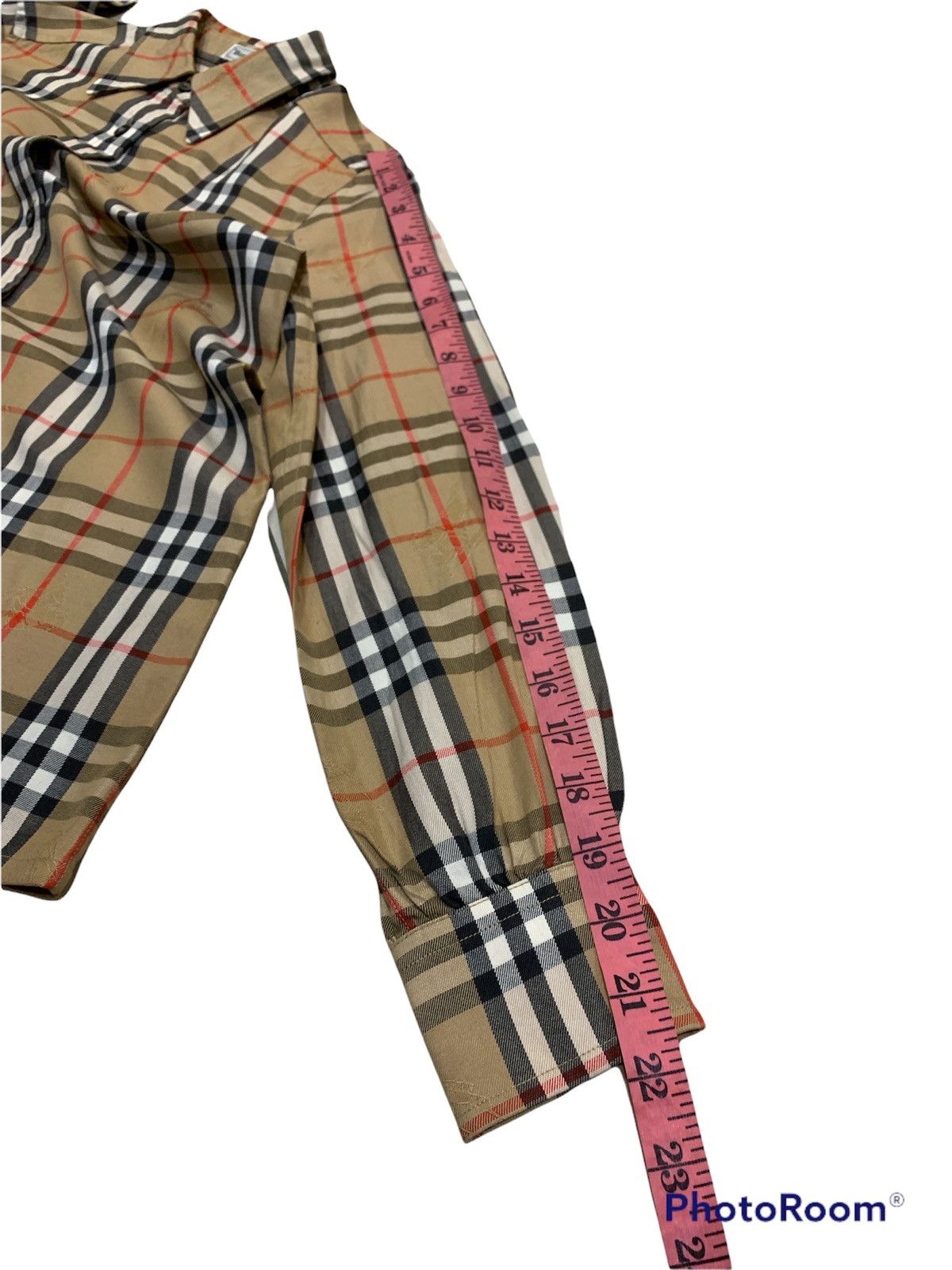 Burberry × Vintage VTG NOVA CHECK EMBOSSED LOGO SHIRT Size US XS / EU 42 / 0 - 5 Thumbnail