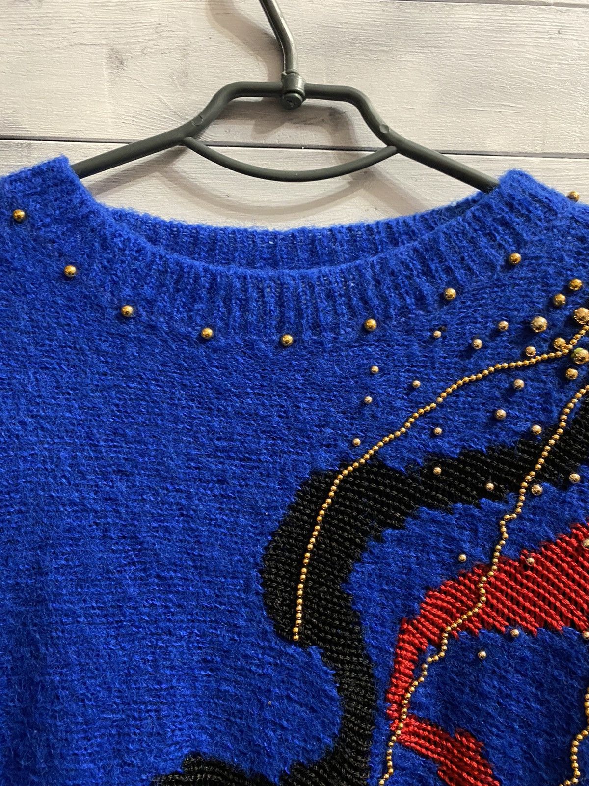 Japanese Brand Mohair Sweater Hong Kong La Relle company. Vintage Fuzzy🔥 Size M / US 6-8 / IT 42-44 - 5 Thumbnail