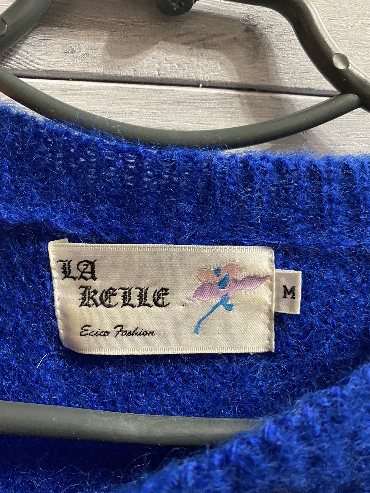 Japanese Brand Mohair Sweater Hong Kong La Relle company. Vintage Fuzzy🔥 Size M / US 6-8 / IT 42-44 - 9 Thumbnail