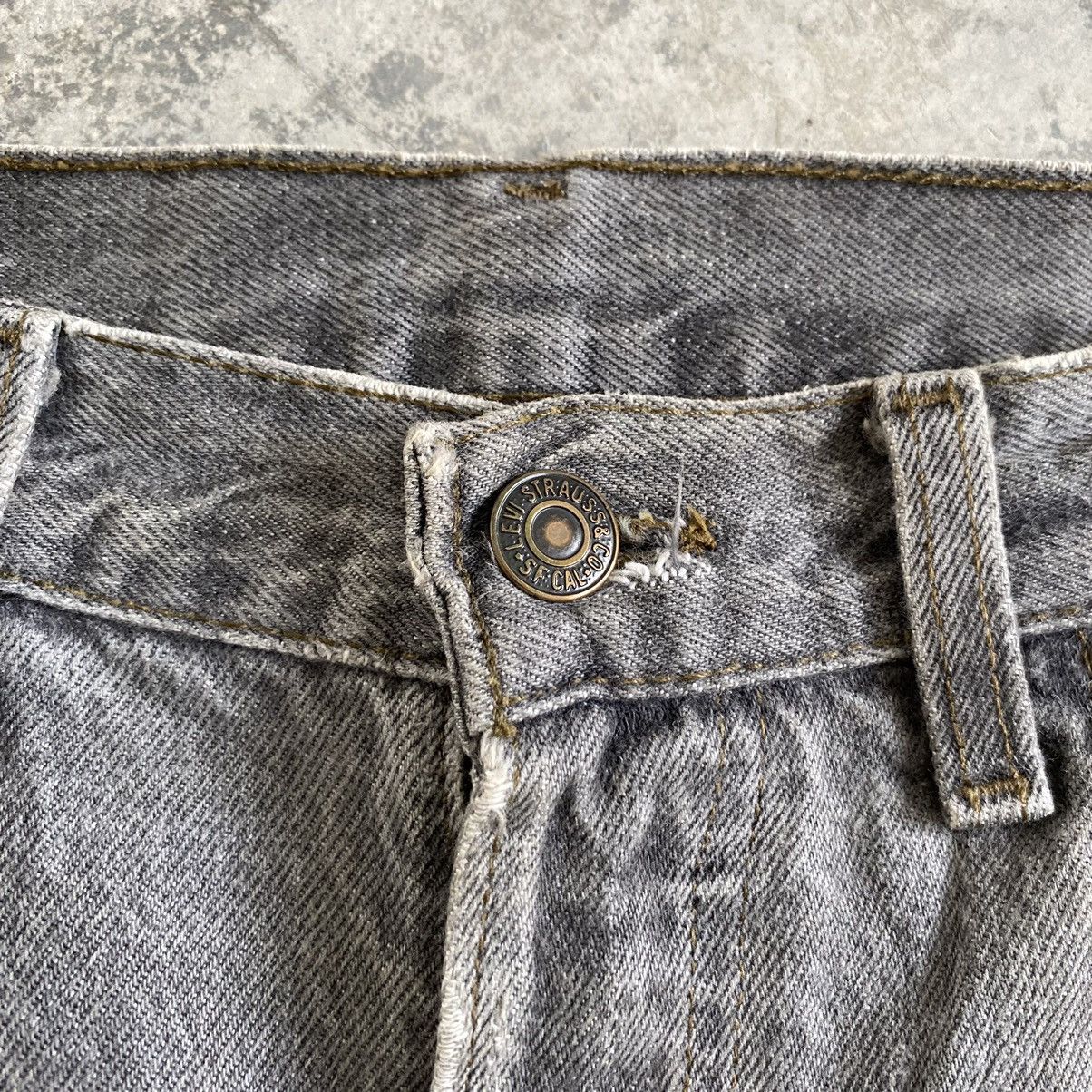 Levi's Size 33x32.5 VTG 90’s Levi's 501 Ash Gray Button Fly Jeans Size US 33 - 10 Thumbnail