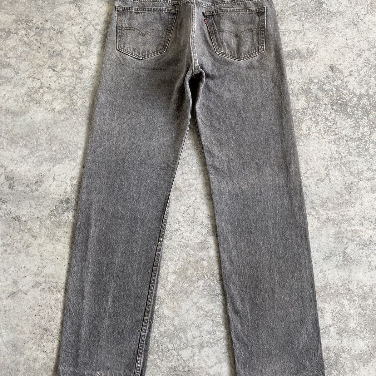 Levi's Size 33x32.5 VTG 90’s Levi's 501 Ash Gray Button Fly Jeans Size US 33 - 16 Thumbnail