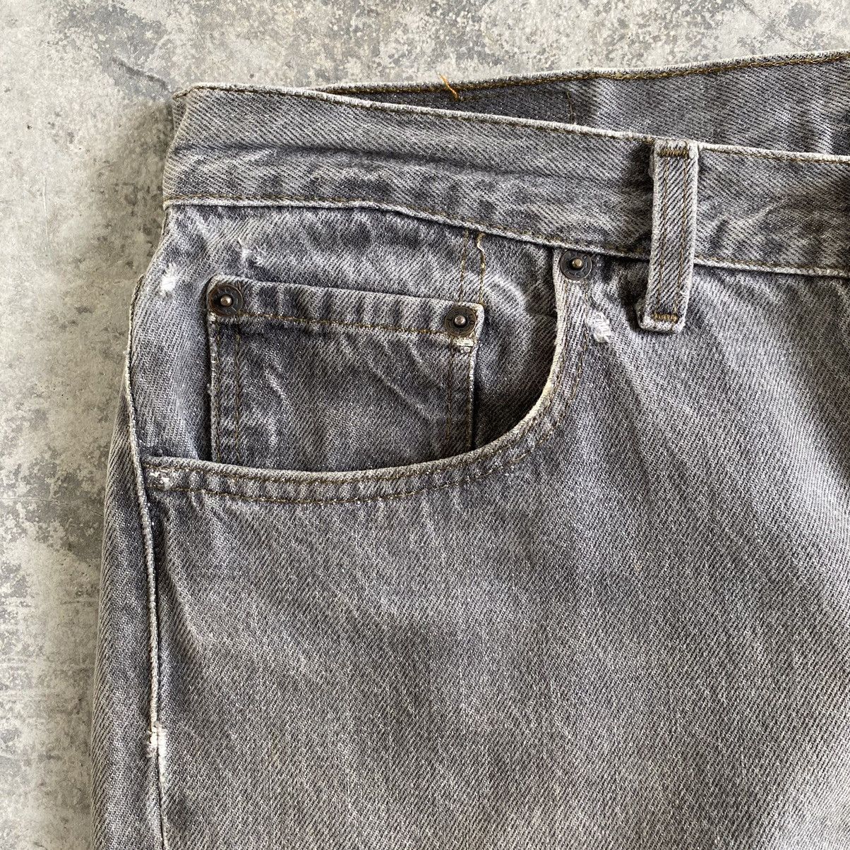 Levi's Size 33x32.5 VTG 90’s Levi's 501 Ash Gray Button Fly Jeans Size US 33 - 9 Thumbnail