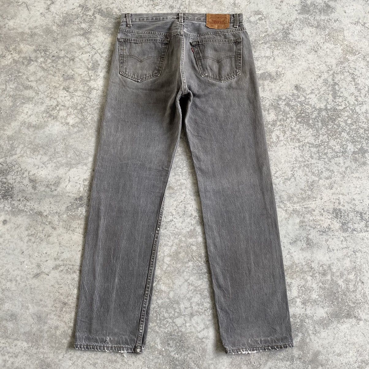 Levi's Size 33x32.5 VTG 90’s Levi's 501 Ash Gray Button Fly Jeans Size US 33 - 13 Thumbnail