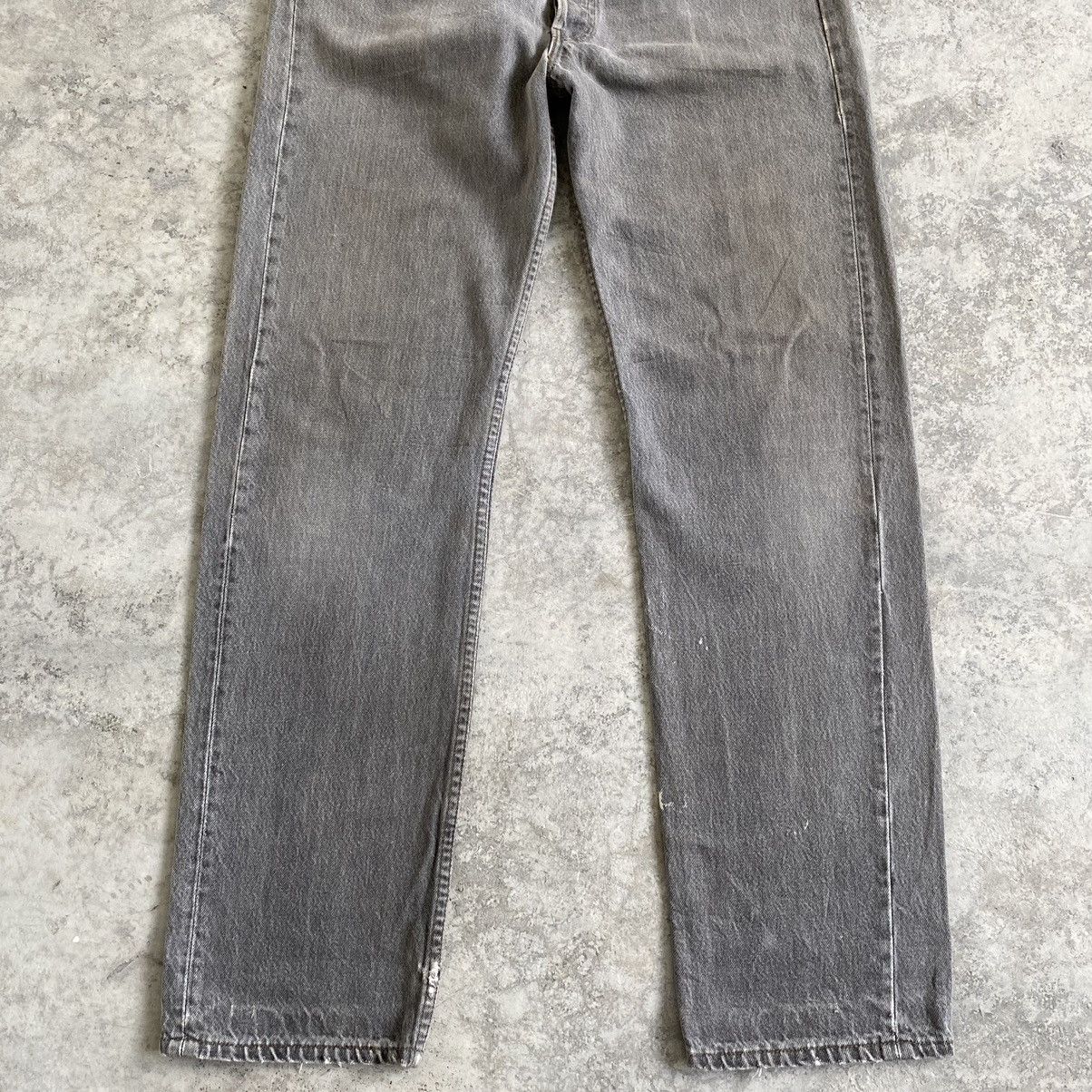 Levi's Size 33x32.5 VTG 90’s Levi's 501 Ash Gray Button Fly Jeans Size US 33 - 4 Thumbnail