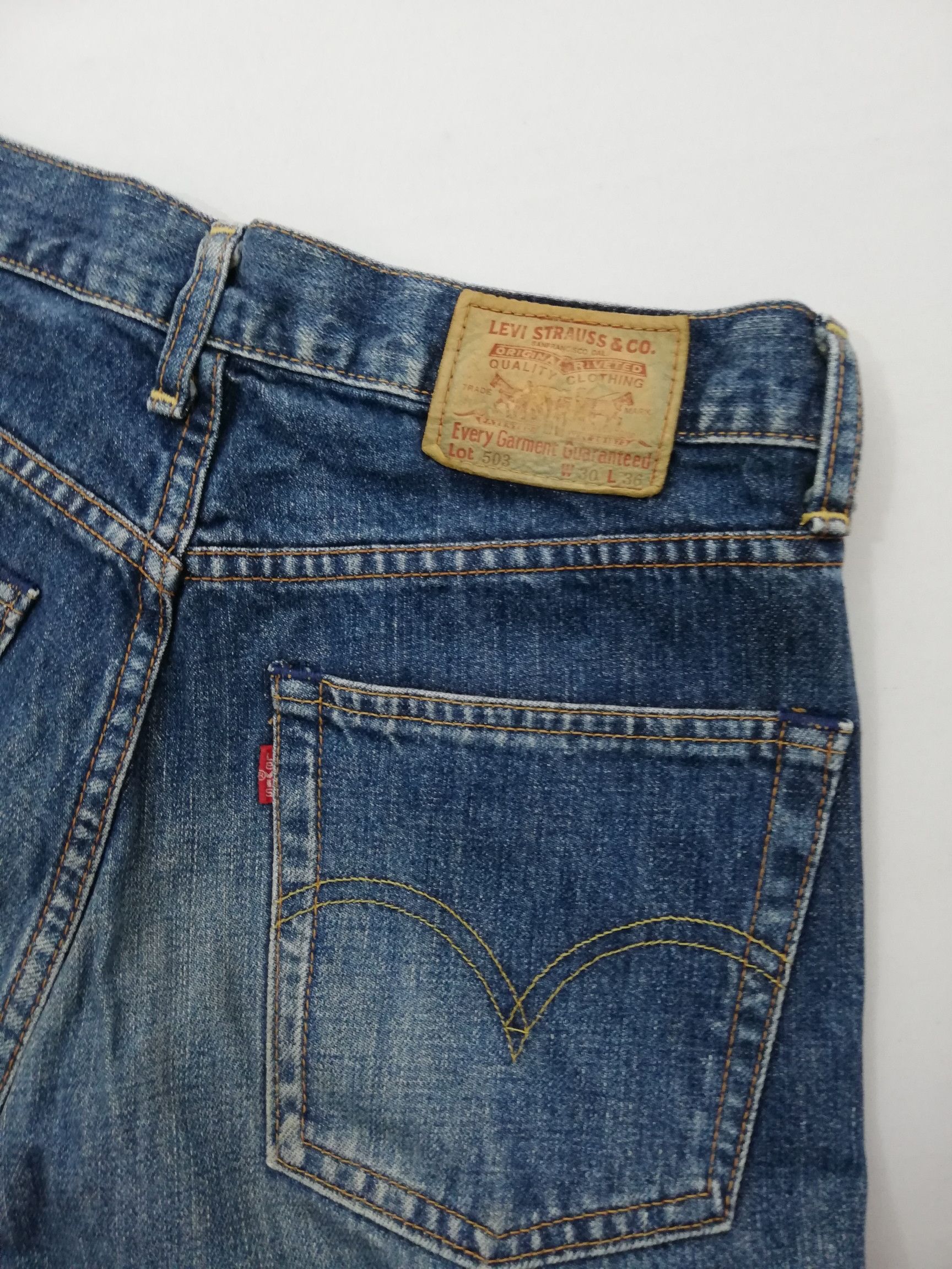 Levi's × Levi's Vintage Clothing Vintage Levi's Lot 503 Selvedge Denim Jeans Size US 31 - 7 Thumbnail