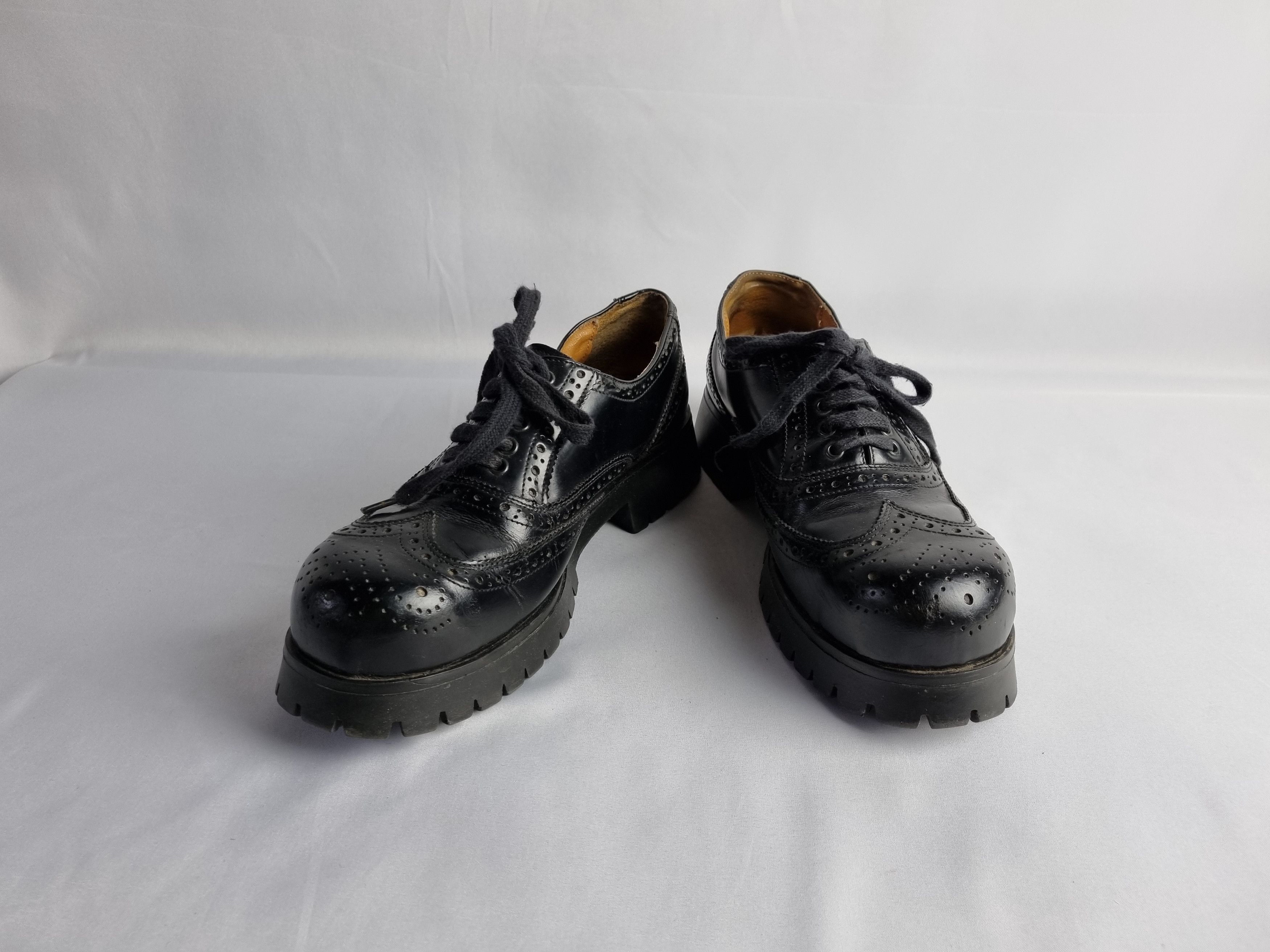 Genuine Leather × Japanese Brand Undercover Style Rare Leather Beautiful Punk Shoes Size US 9 / EU 42 - 1 Thumbnail
