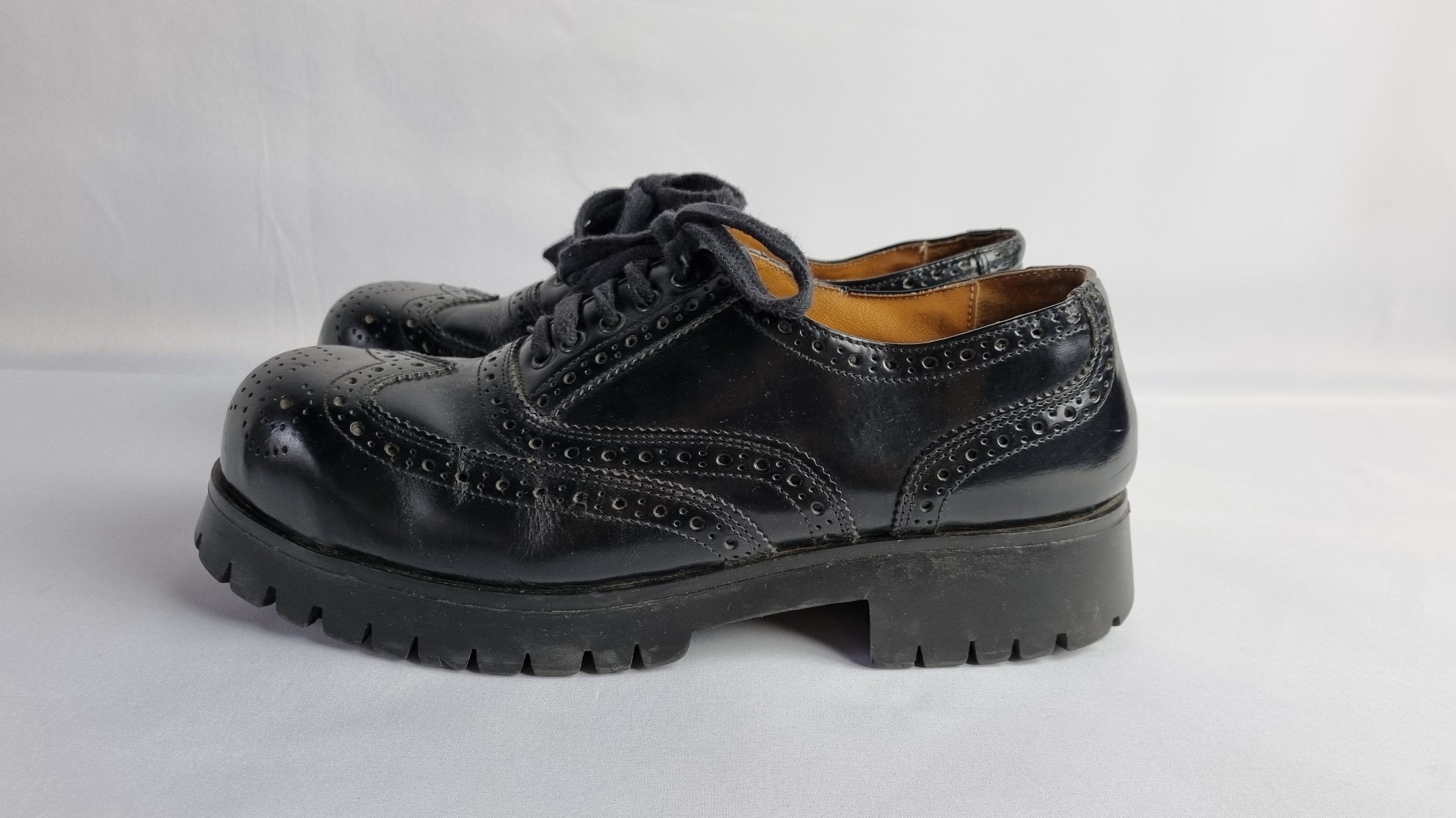 Genuine Leather × Japanese Brand Undercover Style Rare Leather Beautiful Punk Shoes Size US 9 / EU 42 - 13 Thumbnail