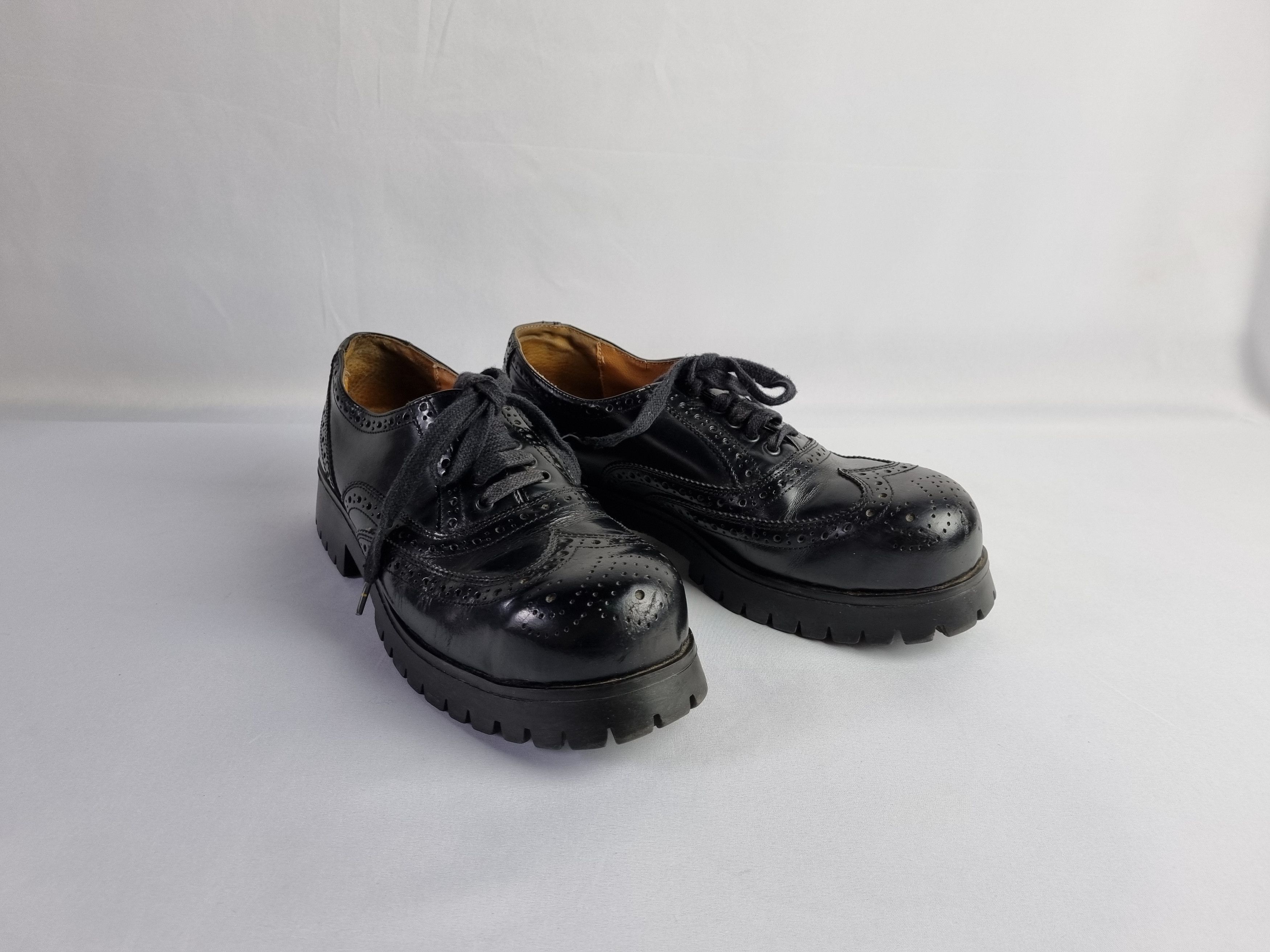 Genuine Leather × Japanese Brand Undercover Style Rare Leather Beautiful Punk Shoes Size US 9 / EU 42 - 3 Thumbnail