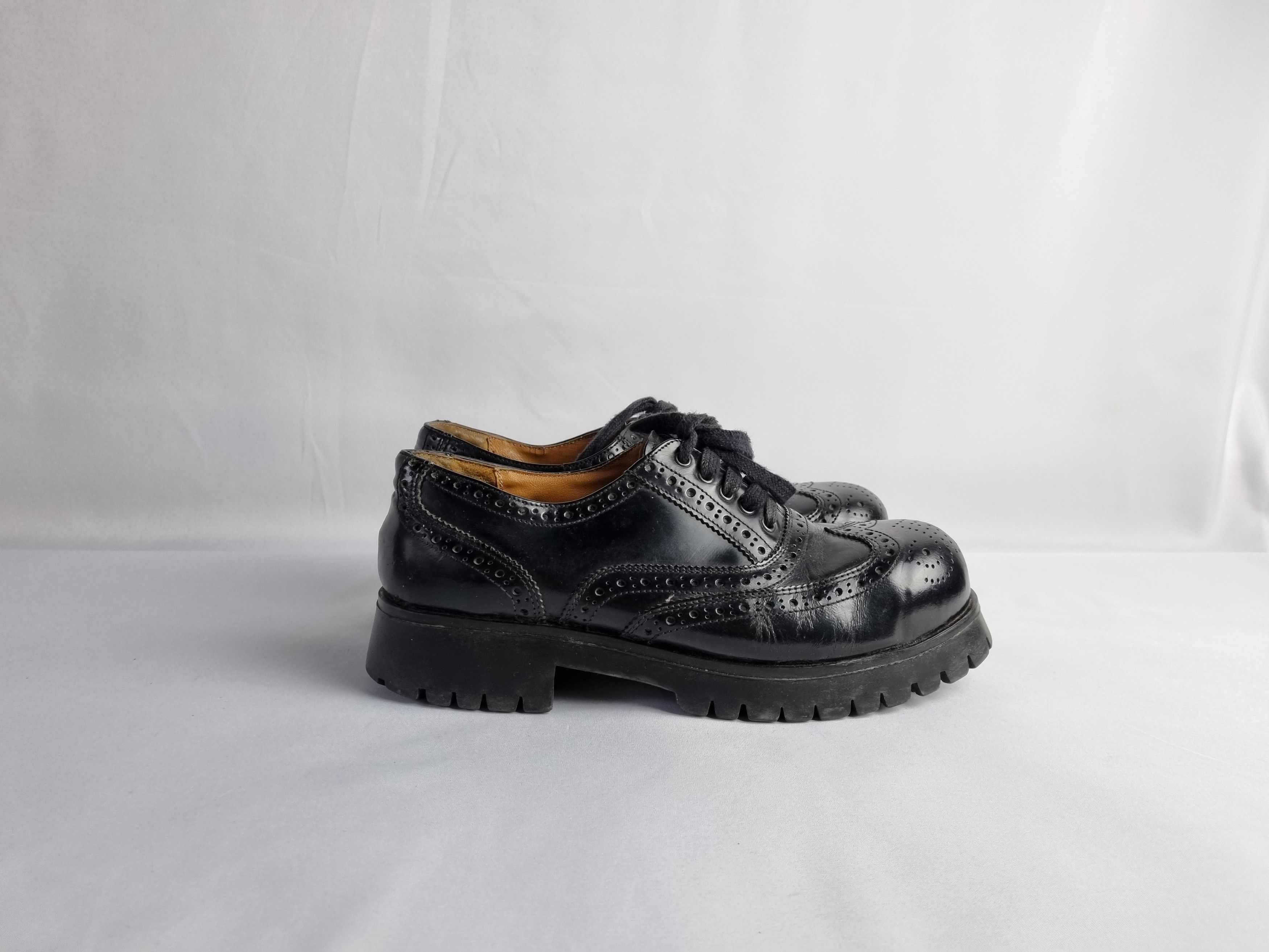 Genuine Leather × Japanese Brand Undercover Style Rare Leather Beautiful Punk Shoes Size US 9 / EU 42 - 4 Thumbnail