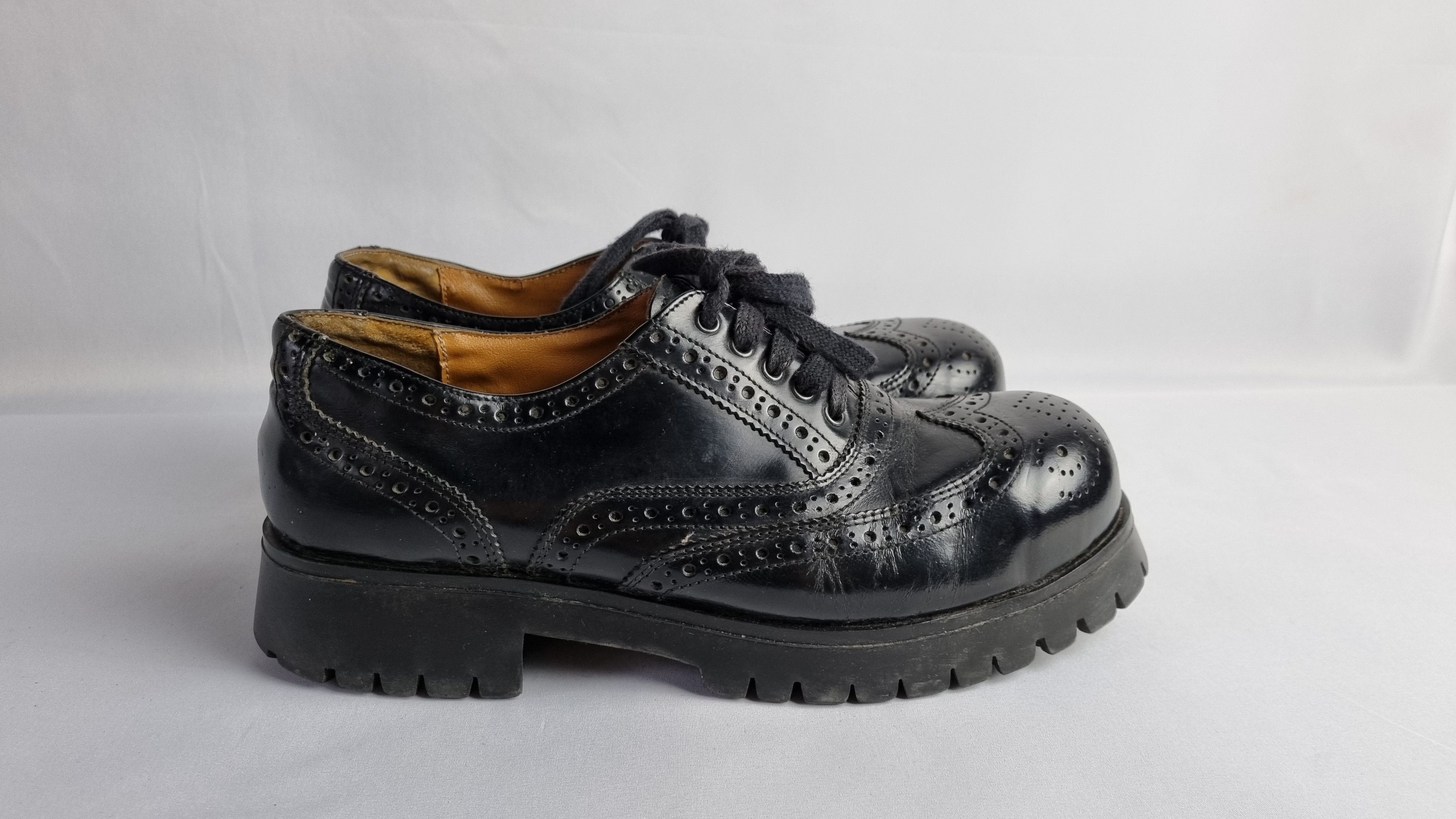 Genuine Leather × Japanese Brand Undercover Style Rare Leather Beautiful Punk Shoes Size US 9 / EU 42 - 14 Thumbnail