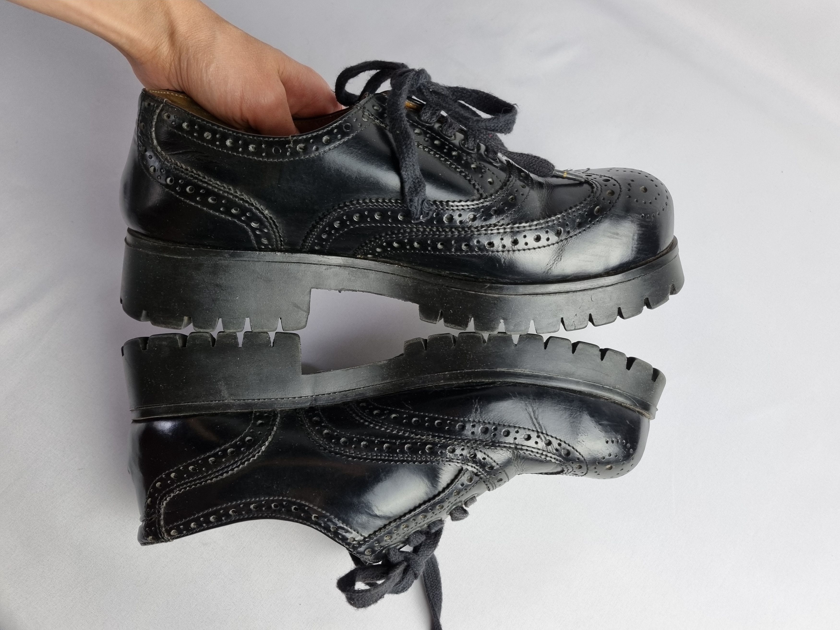 Genuine Leather × Japanese Brand Undercover Style Rare Leather Beautiful Punk Shoes Size US 9 / EU 42 - 12 Thumbnail