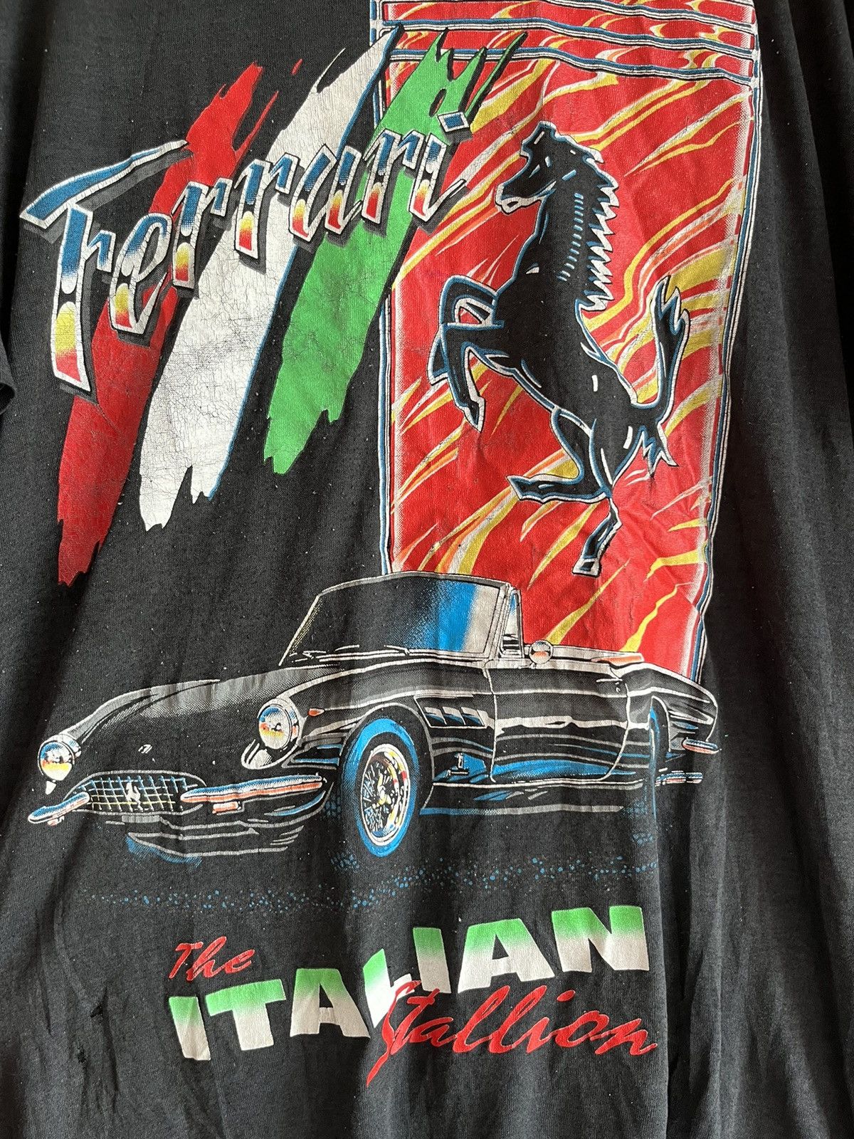 Vintage Ferrari ft80 Size US XL / EU 56 / 4 - 2 Thumbnail