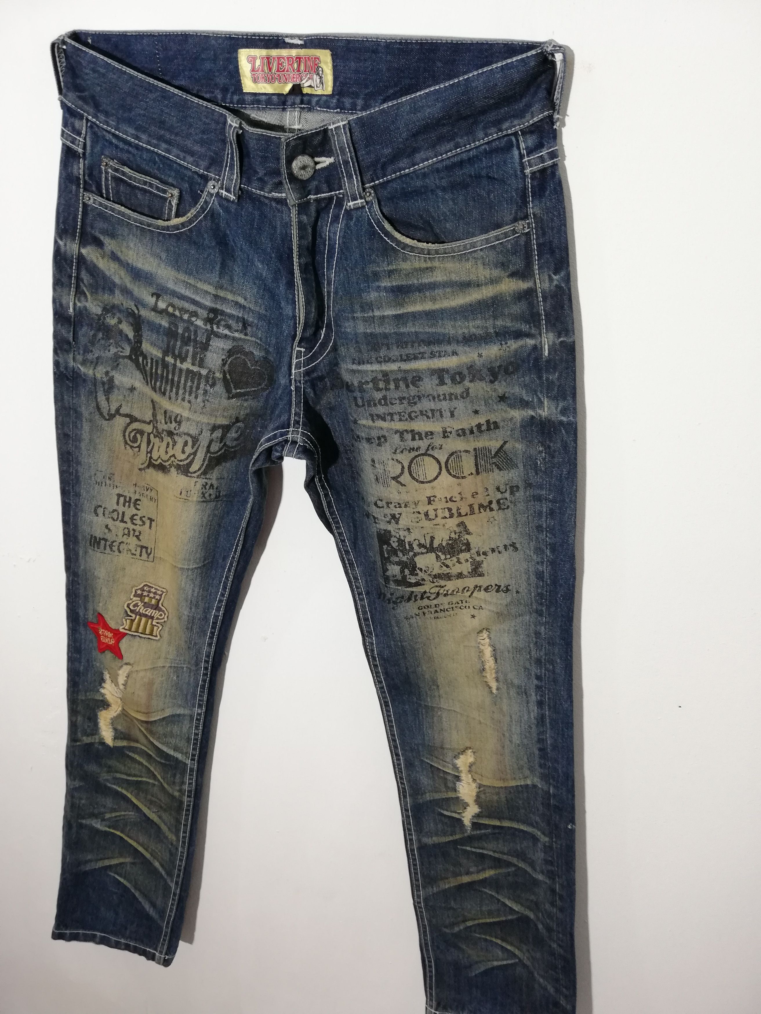 JACKROSE Jack Rose Distressed Denim Size US 32 / EU 48 - 1 Thumbnail