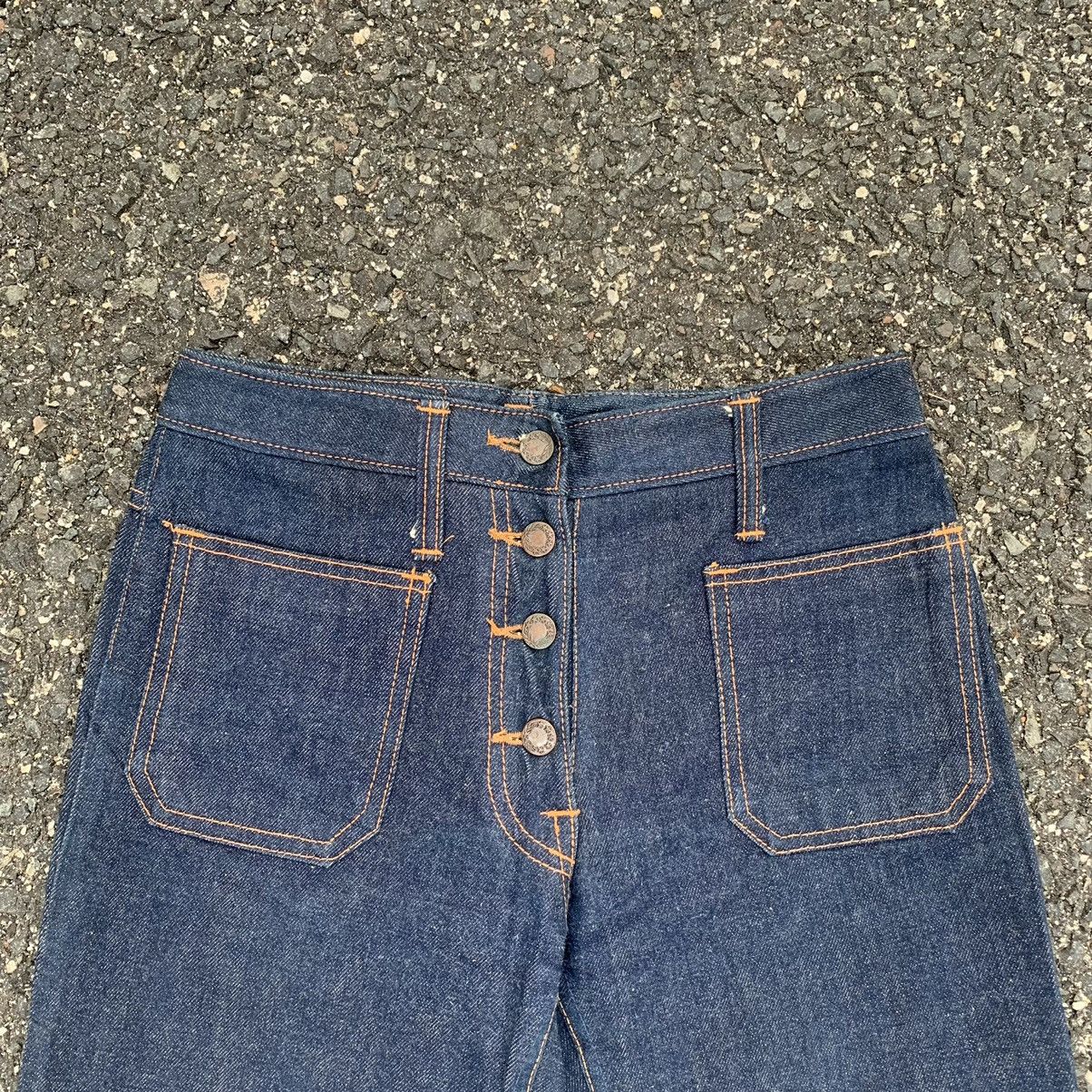 Japanese Brand 💥 STEALS 💥 Japanese Vtg Button Fly Jeans Flare Denim Pants Size US 27 - 2 Thumbnail