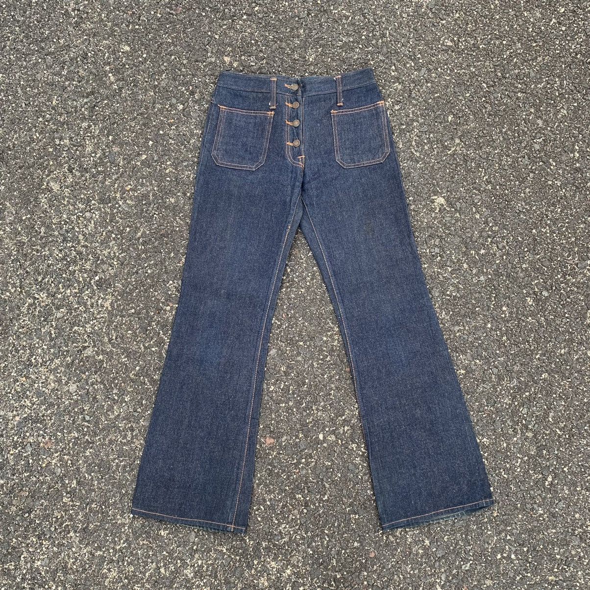 💥 STEALS 💥 Japanese Vtg Button Fly Jeans Flare Denim Pants