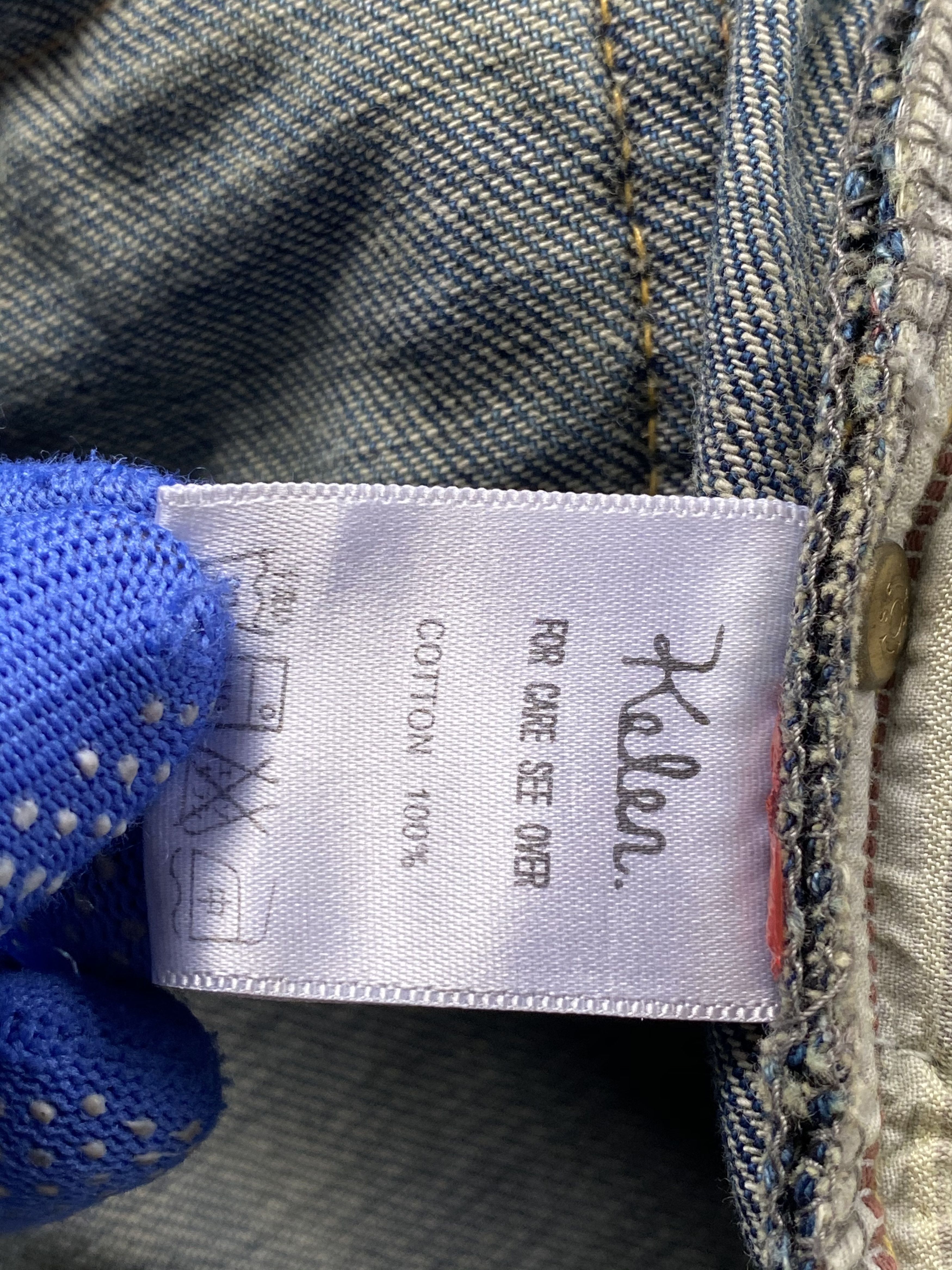 Japanese Brand RARE🔥Beautiful Light Blue Wash Spike Japanese Kelen Denim Size US 34 / EU 50 - 11 Thumbnail