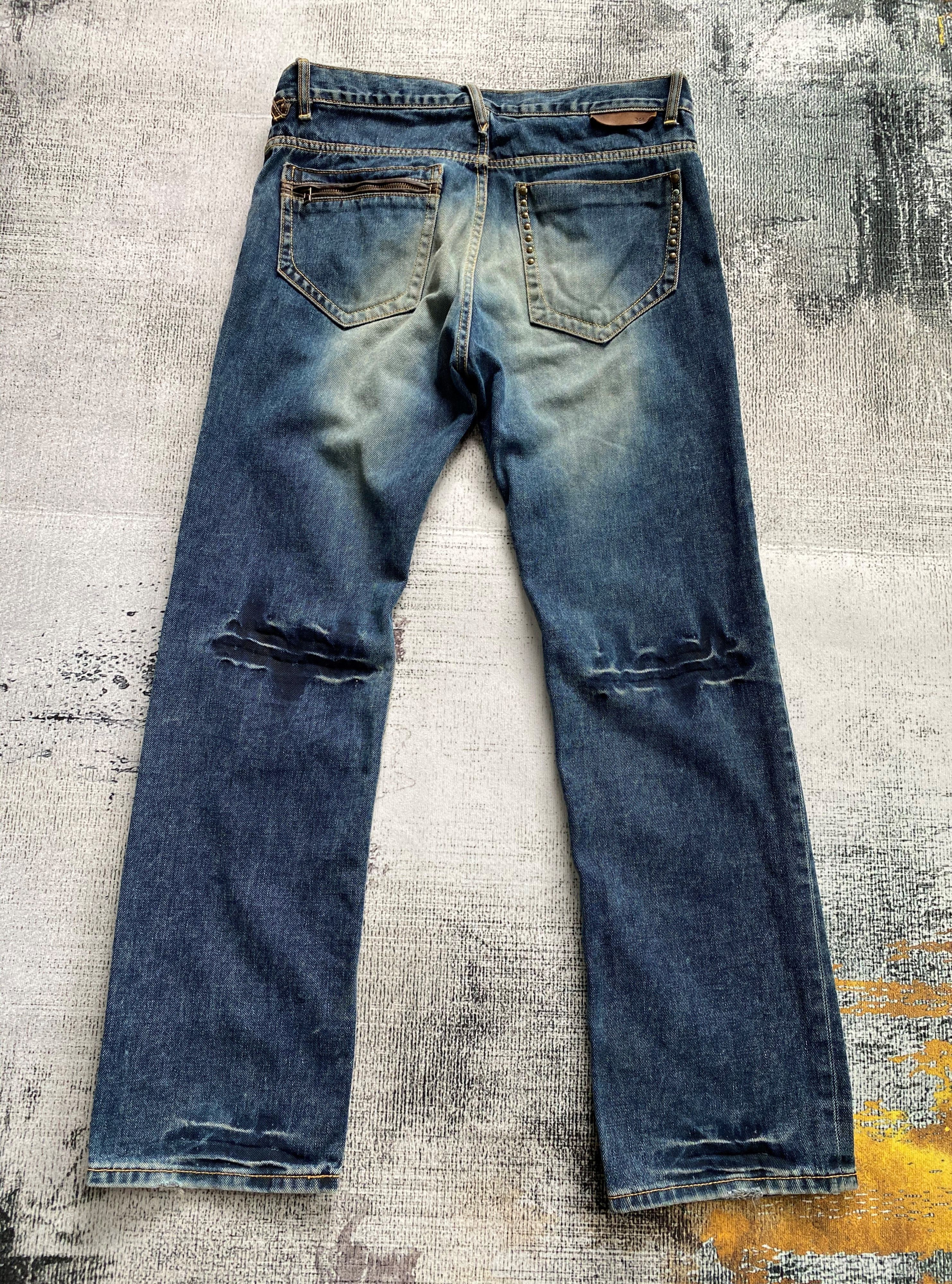 Japanese Brand RARE🔥Beautiful Light Blue Wash Spike Japanese Kelen Denim Size US 34 / EU 50 - 13 Thumbnail