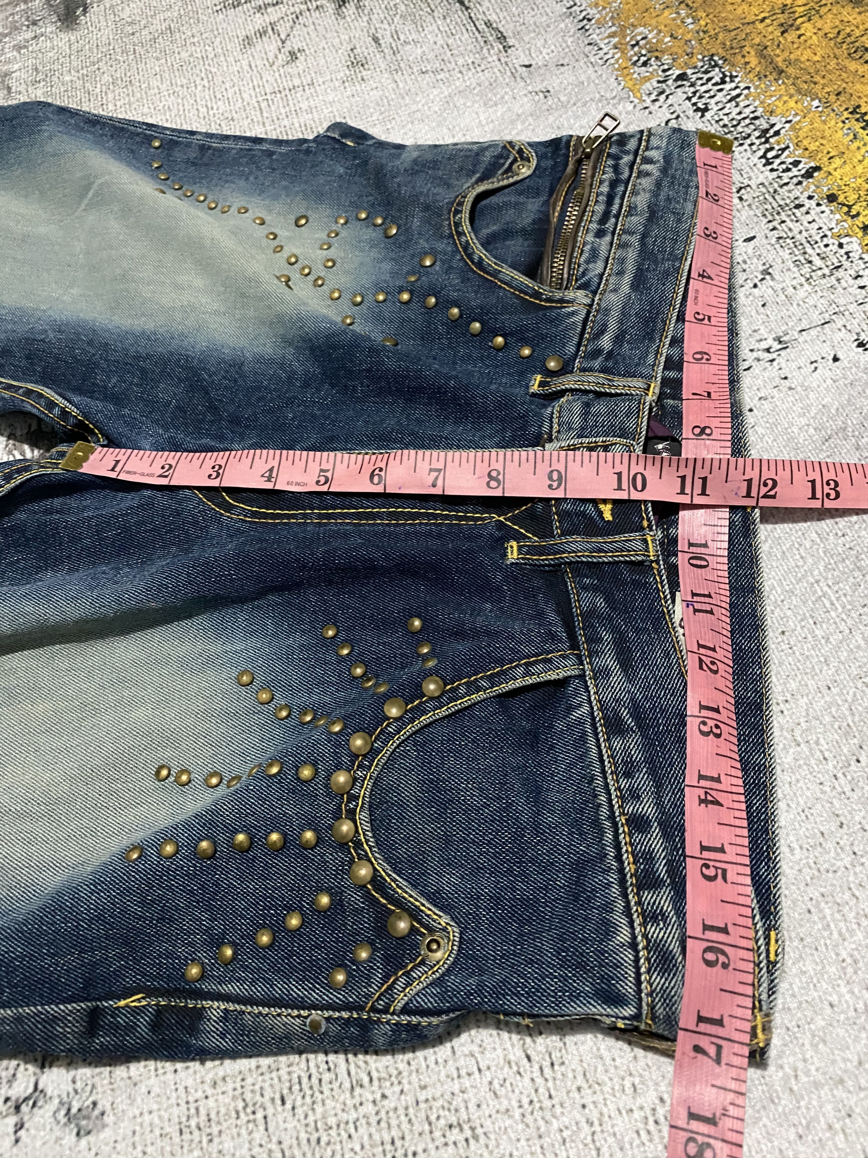 Japanese Brand RARE🔥Beautiful Light Blue Wash Spike Japanese Kelen Denim Size US 34 / EU 50 - 16 Thumbnail
