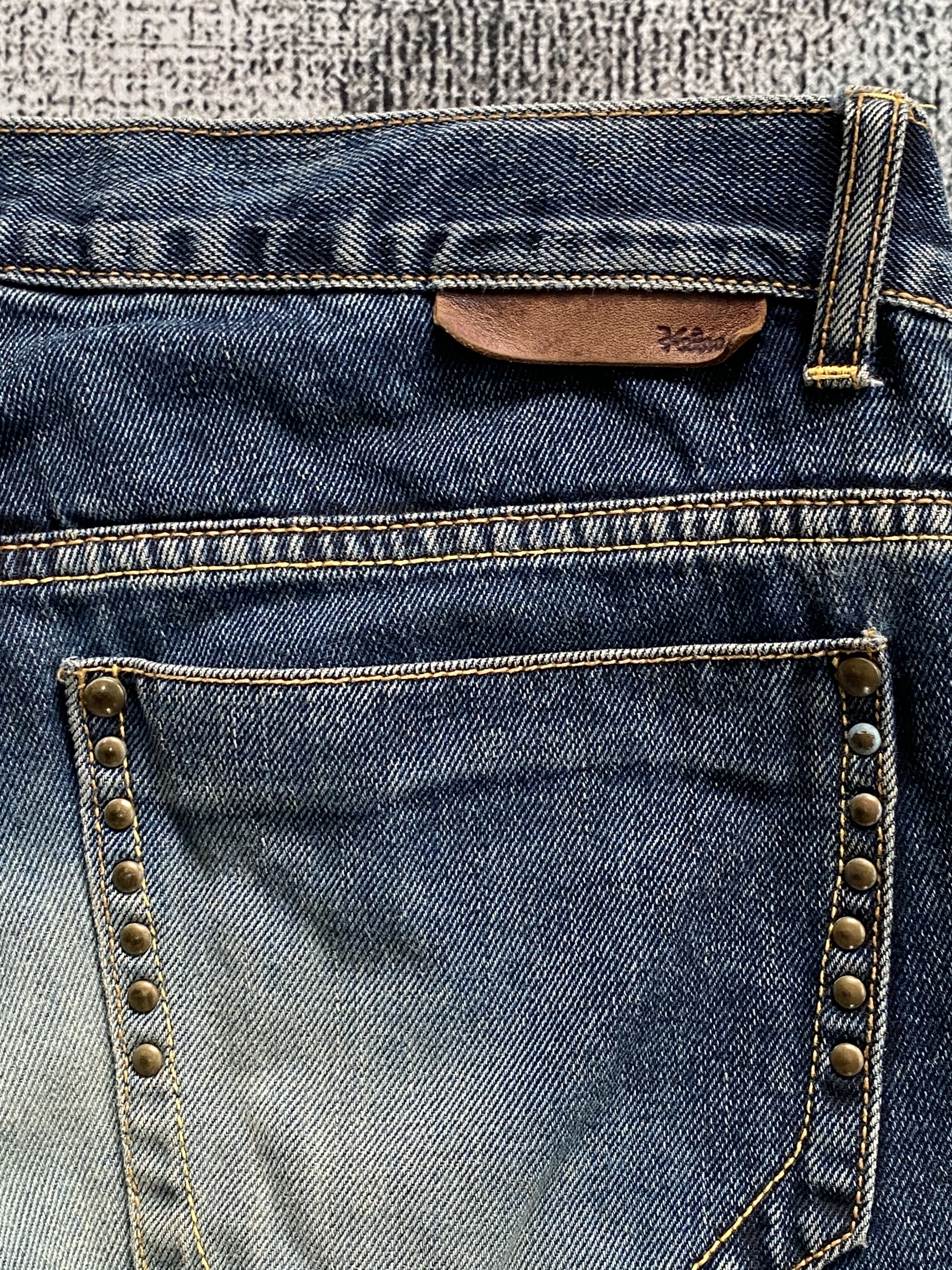Japanese Brand RARE🔥Beautiful Light Blue Wash Spike Japanese Kelen Denim Size US 34 / EU 50 - 15 Thumbnail