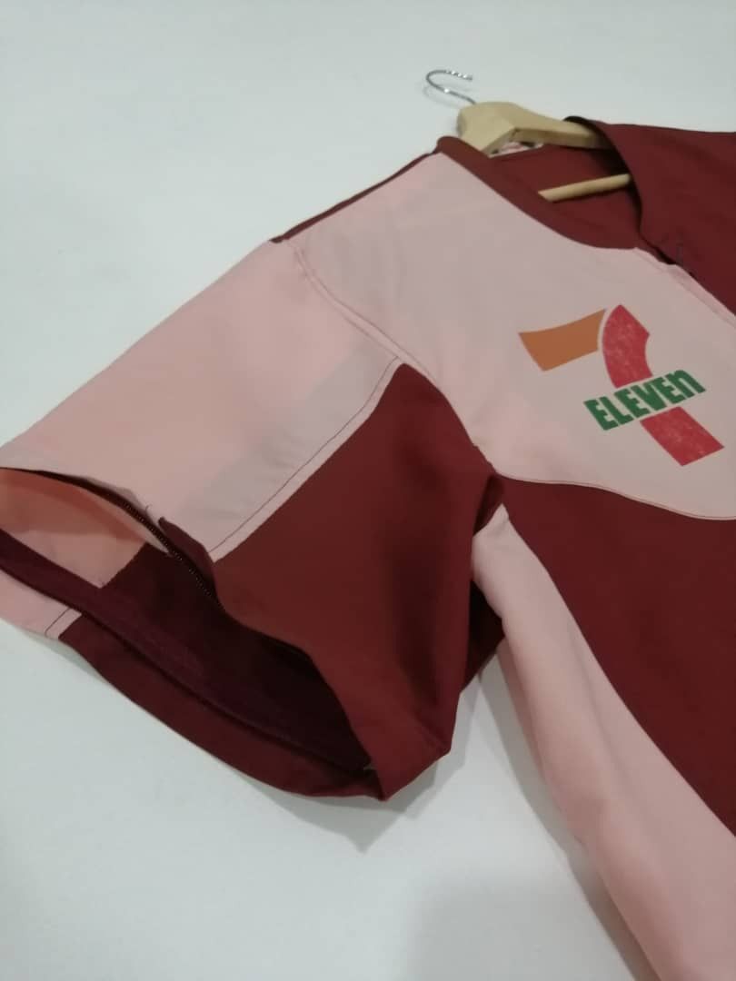 Japanese Brand Vintage 90s 7 Eleven Light Zipper Shirts Size US XXL / EU 58 / 5 - 4 Thumbnail