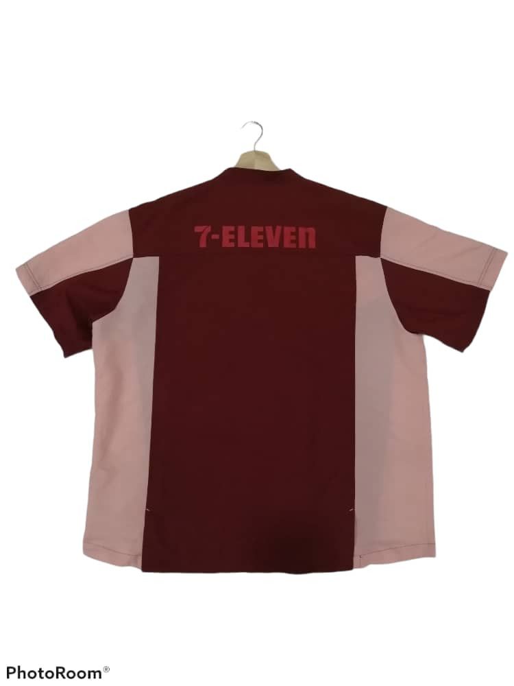 Japanese Brand Vintage 90s 7 Eleven Light Zipper Shirts Size US XXL / EU 58 / 5 - 2 Thumbnail