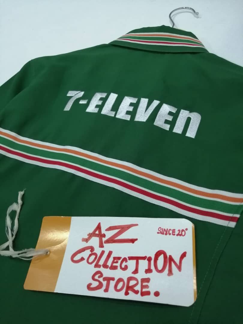 Japanese Brand × Uniform Wares × Vintage Vintage 90s 7 Eleven Light Zipper Worker Jackets Size US S / EU 44-46 / 1 - 3 Thumbnail