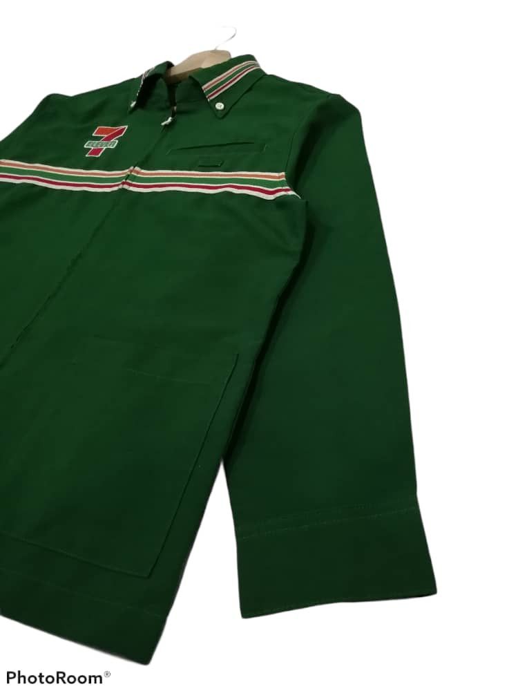Japanese Brand × Uniform Wares × Vintage Vintage 90s 7 Eleven Light Zipper Worker Jackets Size US S / EU 44-46 / 1 - 6 Thumbnail