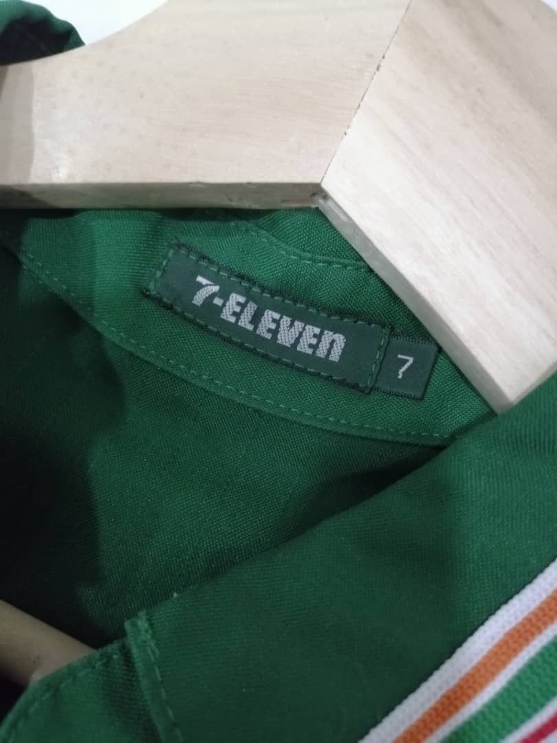 Japanese Brand × Uniform Wares × Vintage Vintage 90s 7 Eleven Light Zipper Worker Jackets Size US S / EU 44-46 / 1 - 4 Thumbnail
