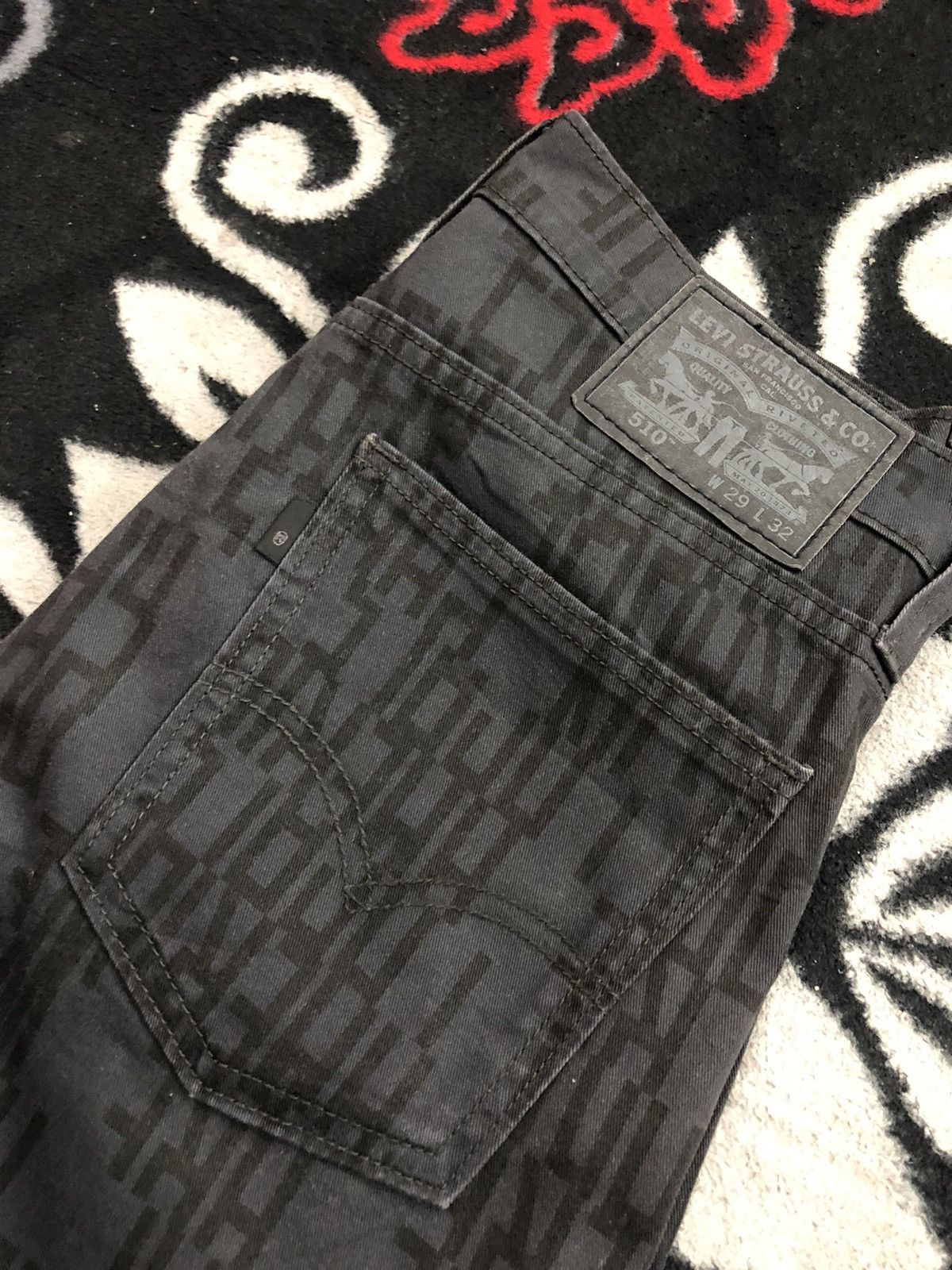 Levi's Levi's Full Print Inspired Comme Des Garcons Denim Size US 30 / EU 46 - 16 Thumbnail