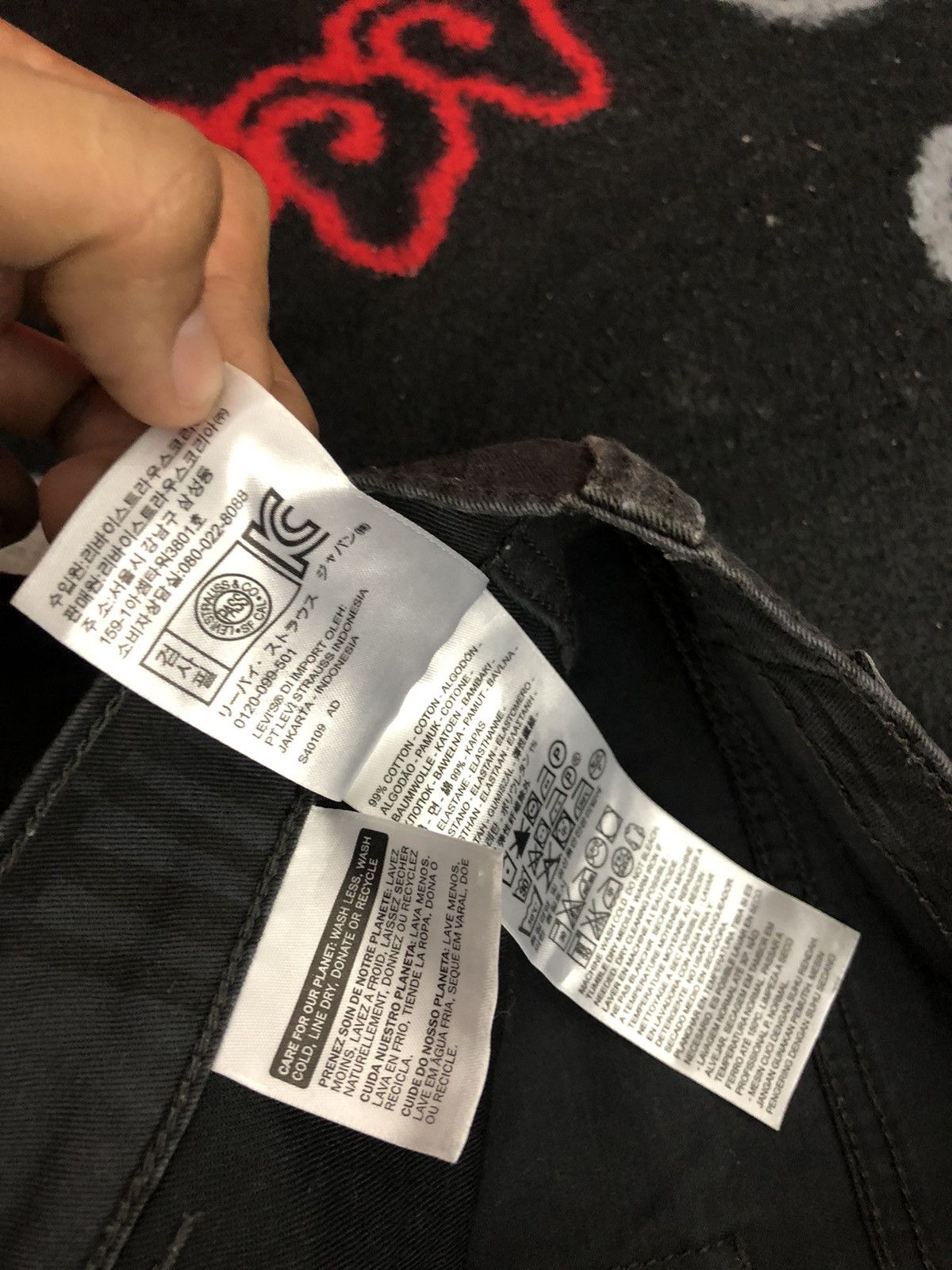Levi's Levi's Full Print Inspired Comme Des Garcons Denim Size US 30 / EU 46 - 8 Thumbnail
