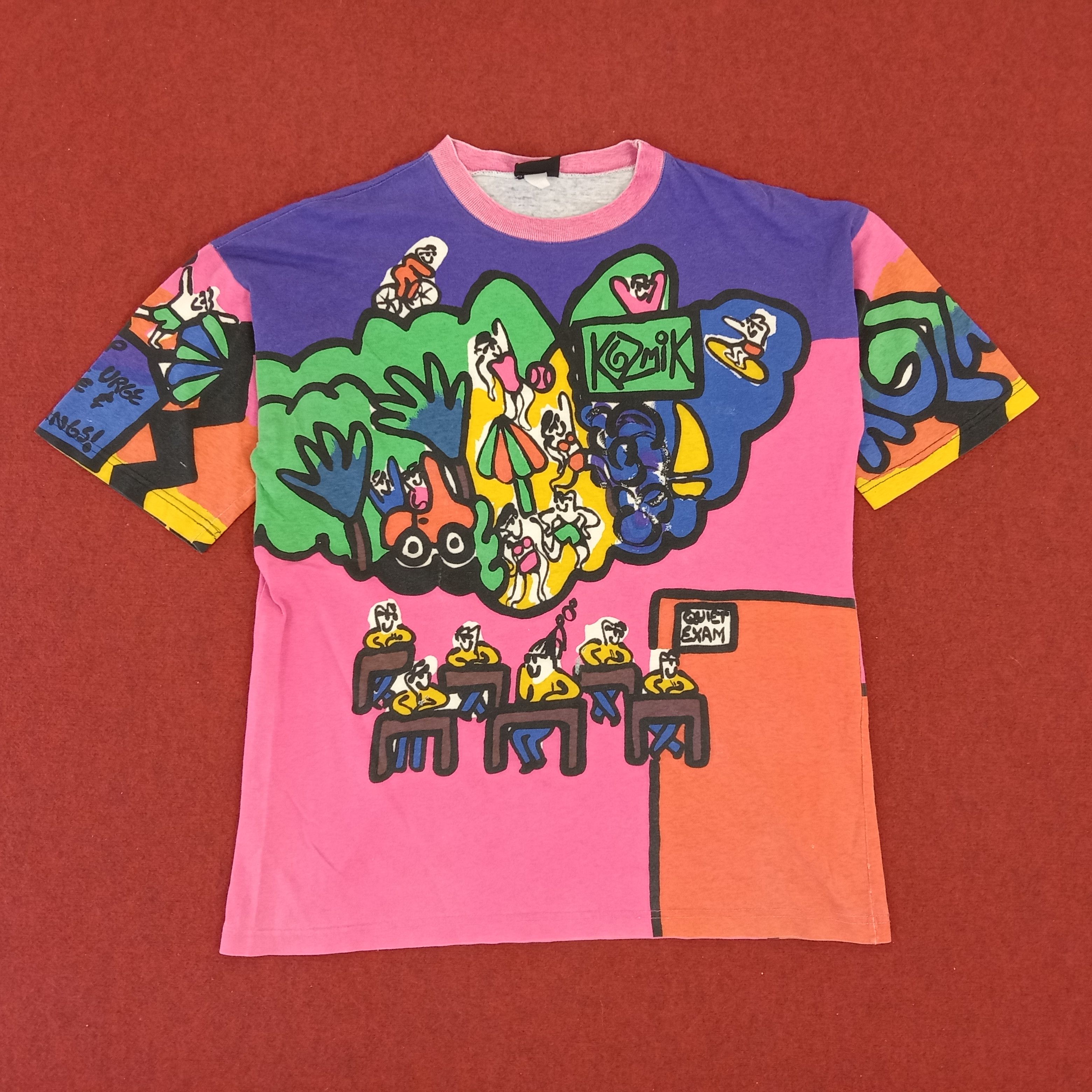 Vintage Kozmik Streetwear Full Print Art Style Vintage Tshirt Size US L / EU 52-54 / 3 - 1 Thumbnail