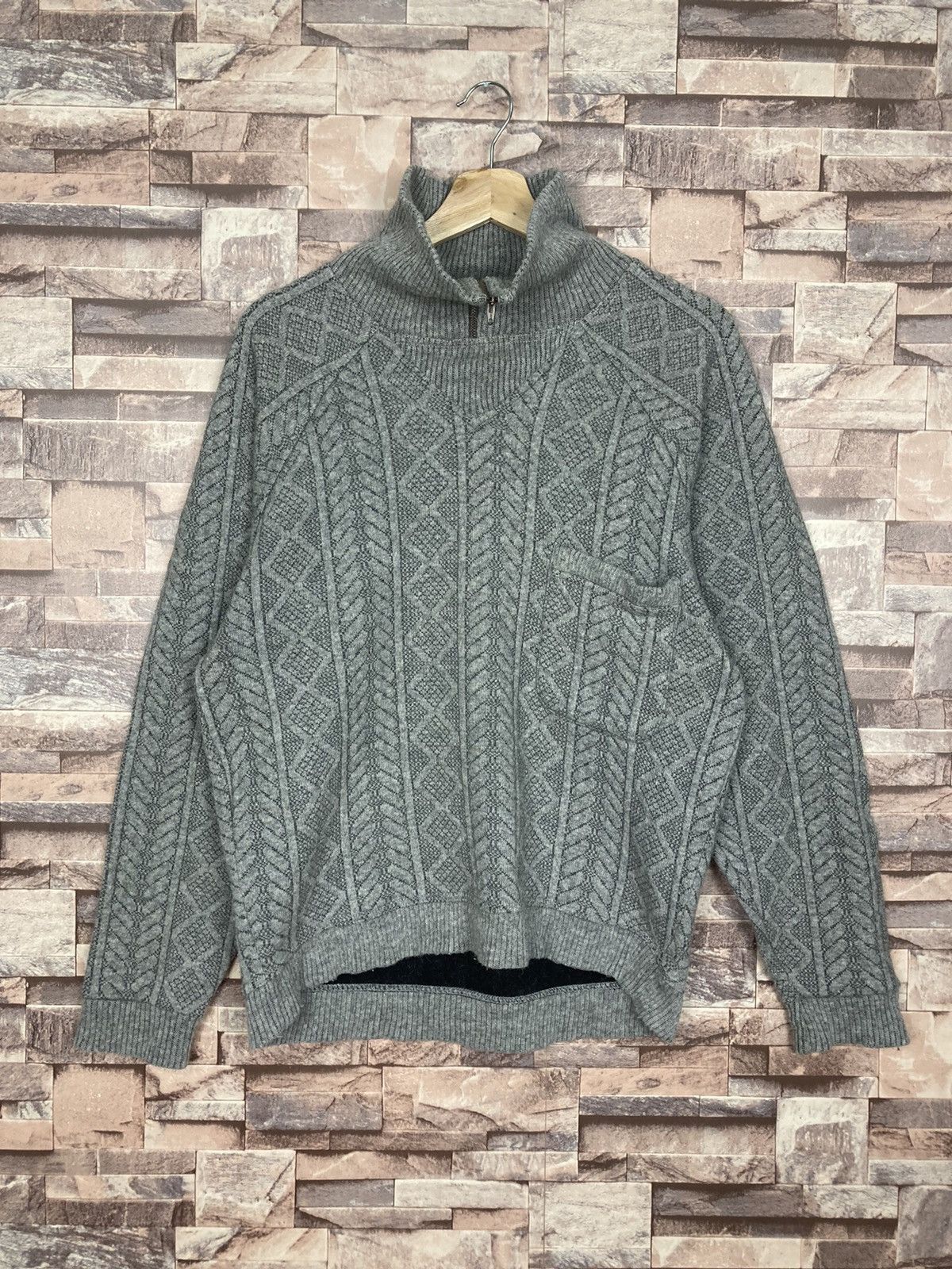 Aran Isles Knitwear zagato milano turtleneck knitwear made in italy #28-3 Size US M / EU 48-50 / 2 - 1 Thumbnail