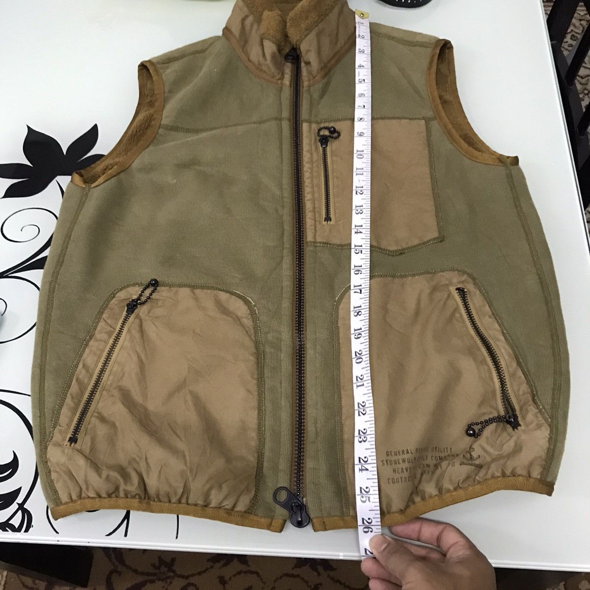 Japanese Brand Vintage Nolleys Military Style Reversible Sherpa Vest Jacket Size US L / EU 52-54 / 3 - 16 Thumbnail