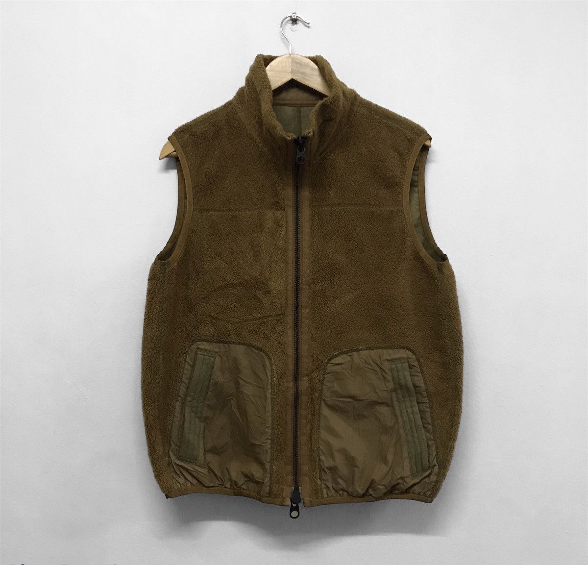 Japanese Brand Vintage Nolleys Military Style Reversible Sherpa Vest Jacket Size US L / EU 52-54 / 3 - 3 Thumbnail