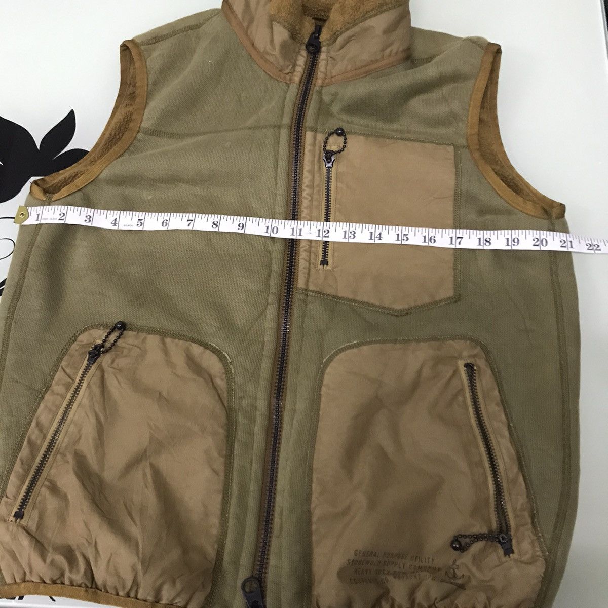 Japanese Brand Vintage Nolleys Military Style Reversible Sherpa Vest Jacket Size US L / EU 52-54 / 3 - 15 Thumbnail
