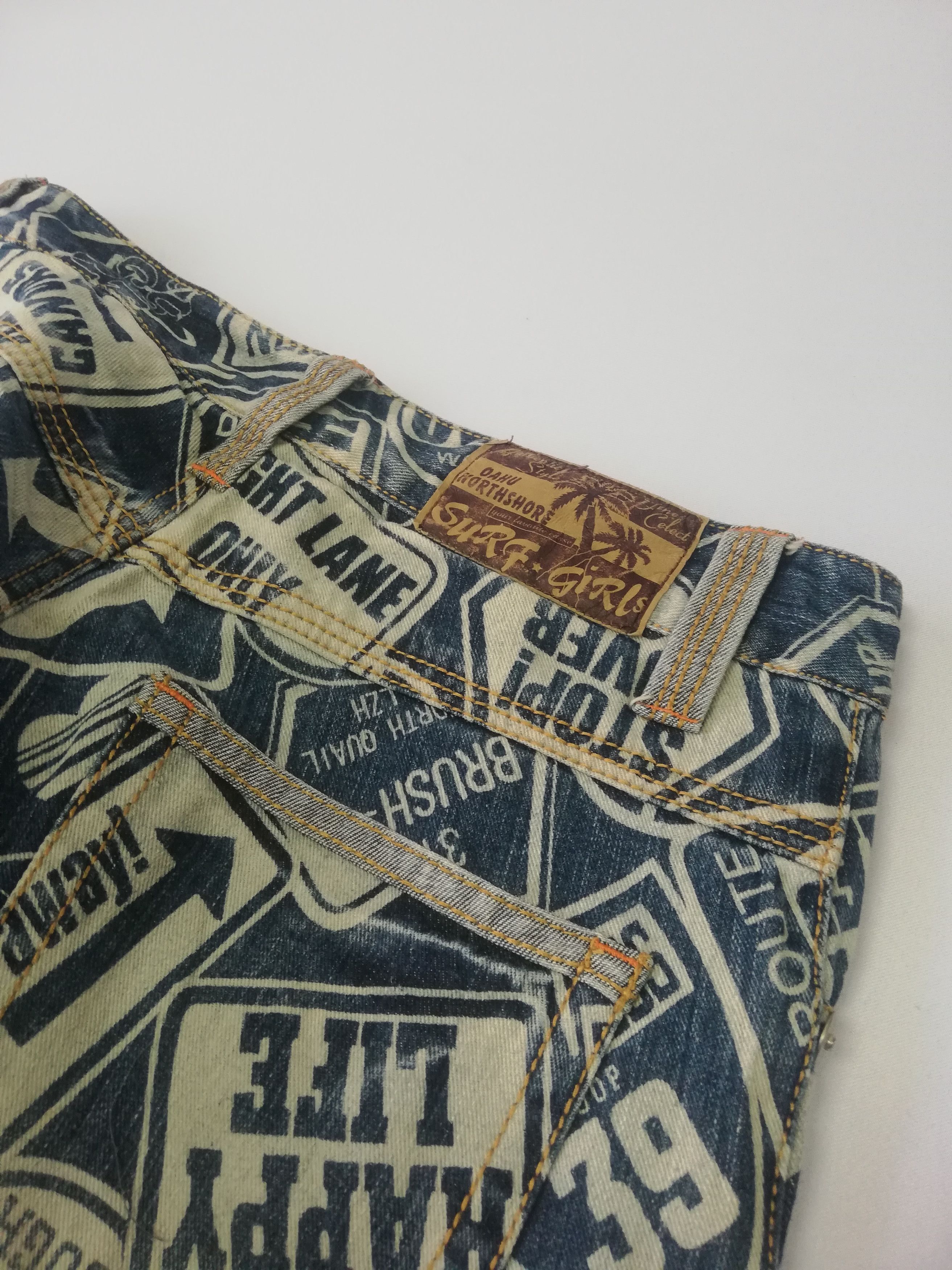 Other Surf Girl All Overprint Jeans Size US 30 / EU 46 - 3 Thumbnail