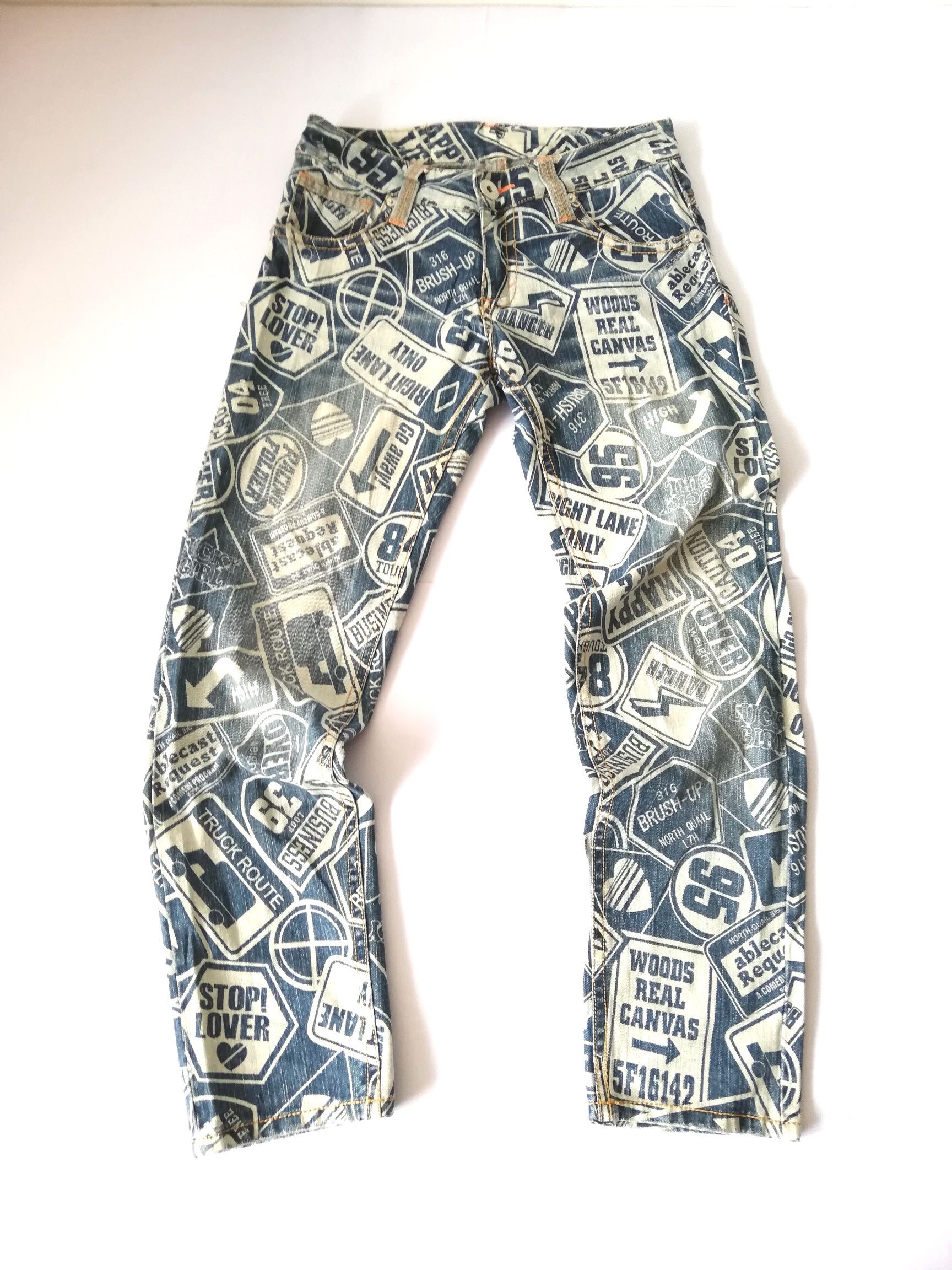 Other Surf Girl All Overprint Jeans Size US 30 / EU 46 - 1 Thumbnail