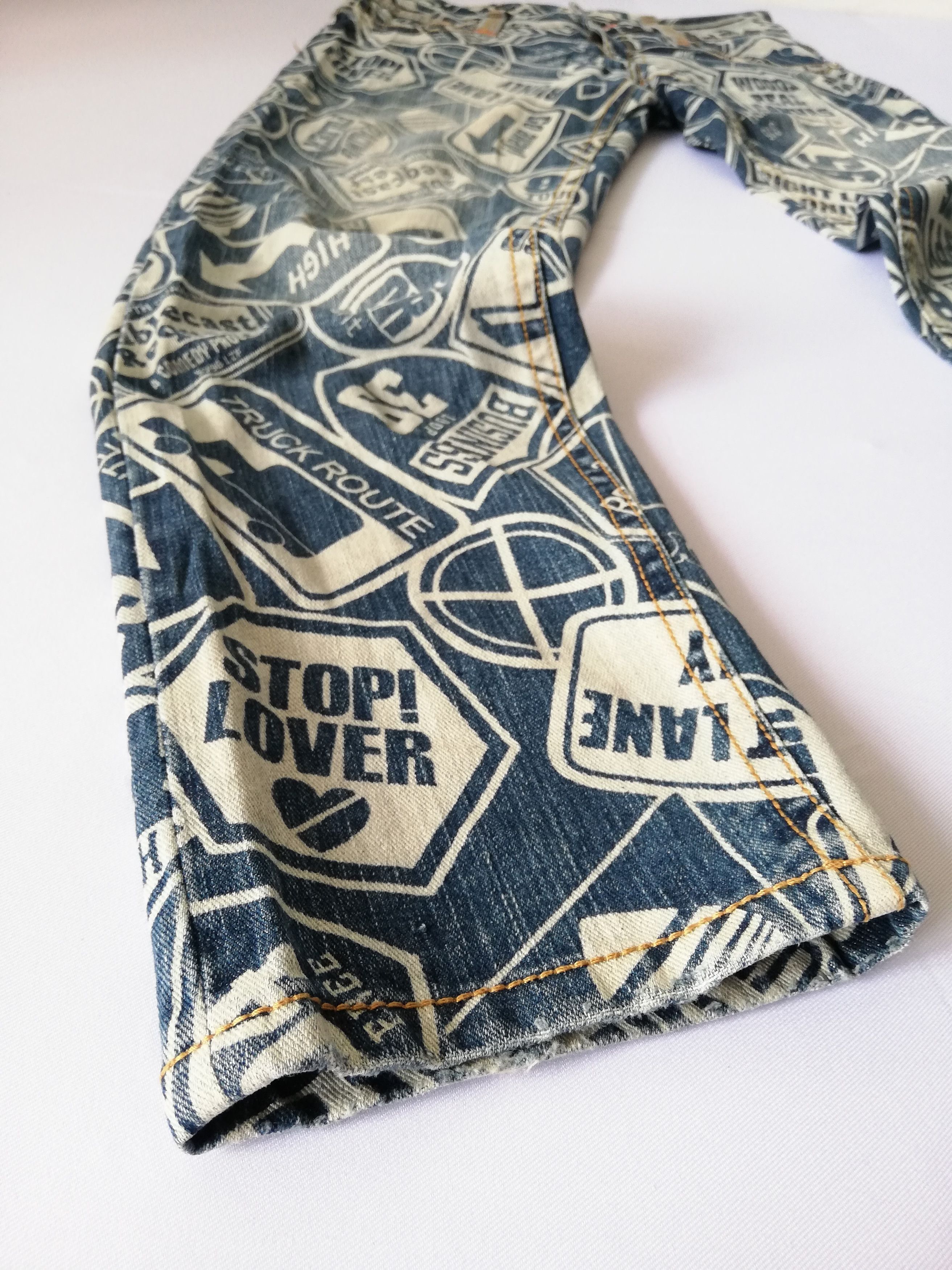 Other Surf Girl All Overprint Jeans Size US 30 / EU 46 - 7 Thumbnail