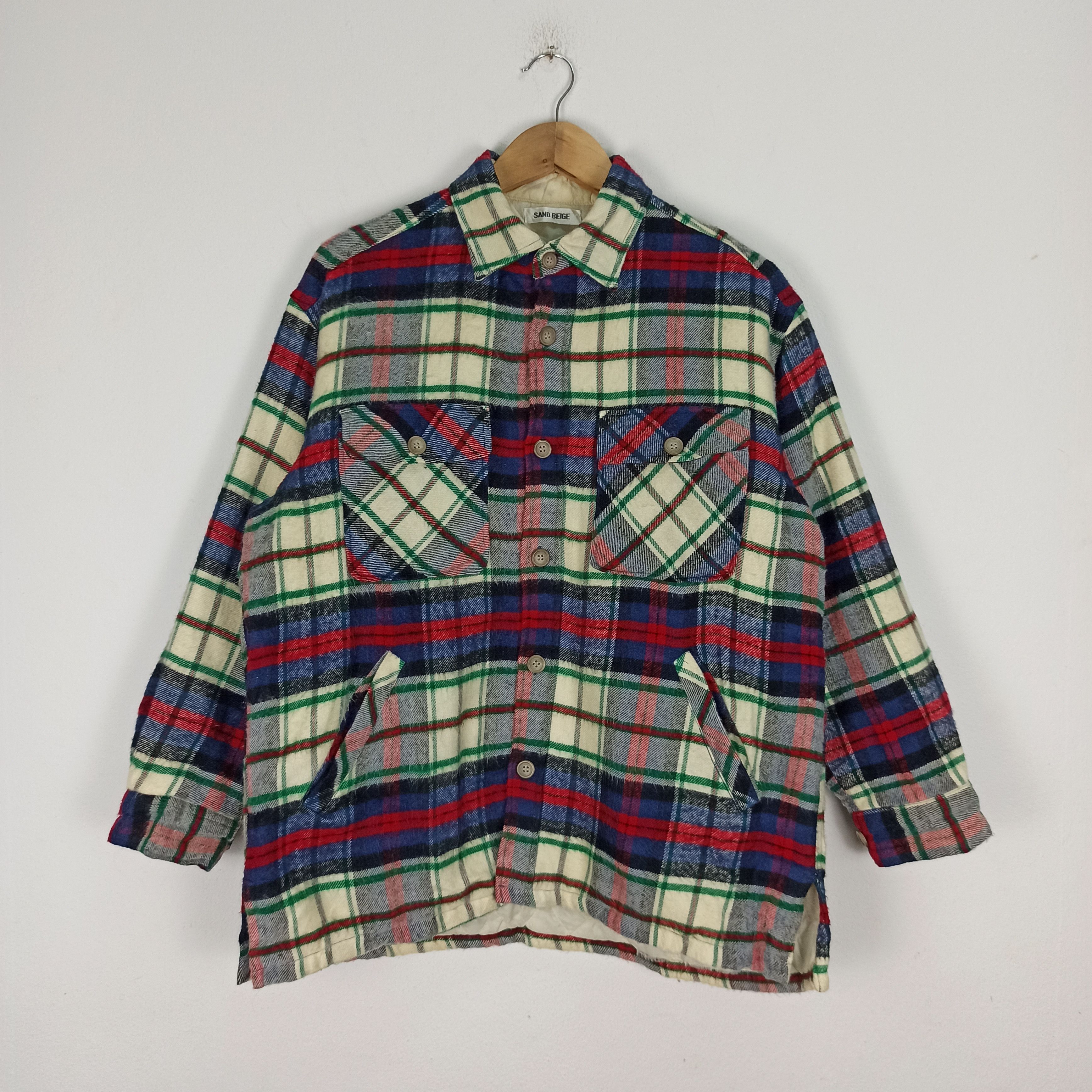 Flannel Rare Flannel Sand Beige Japanese Brand Size US M / EU 48-50 / 2 - 1 Thumbnail