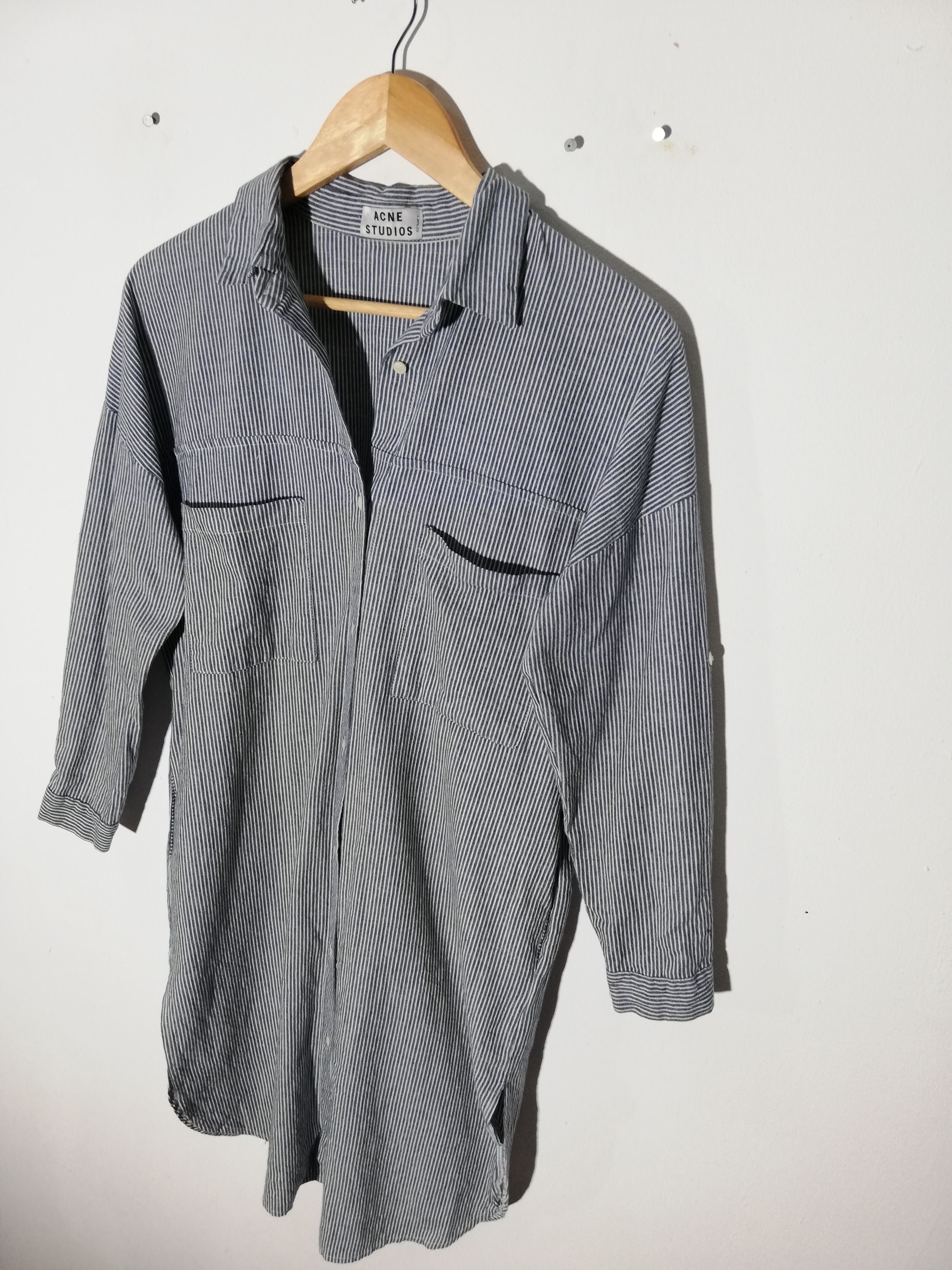 Acne Studios Acne Studios Striped Cotton Dress Size US M / EU 48-50 / 2 - 7 Thumbnail